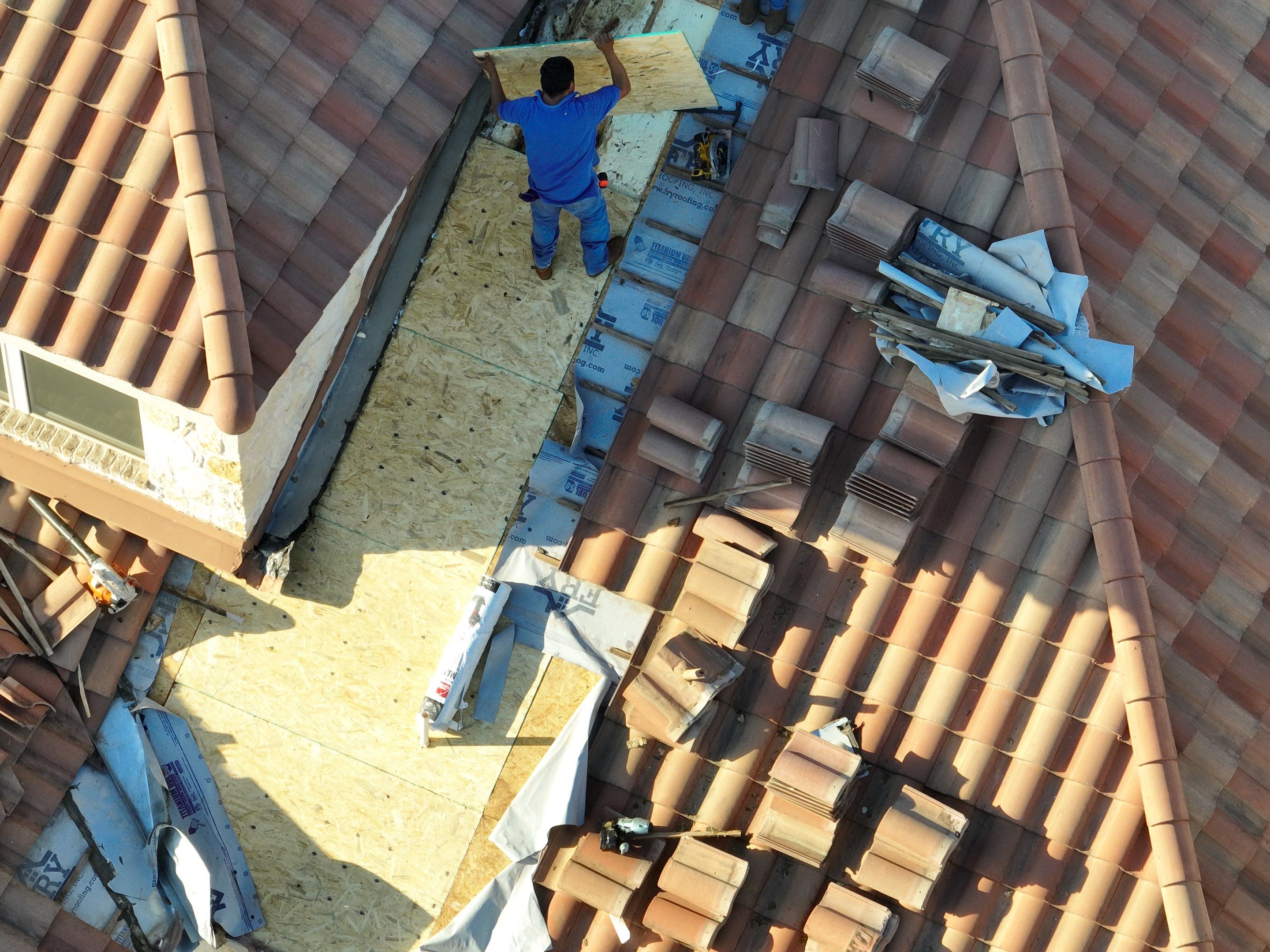 Tile Roof Repair  using Concrete S Tile by Premier Roofing and Contracting