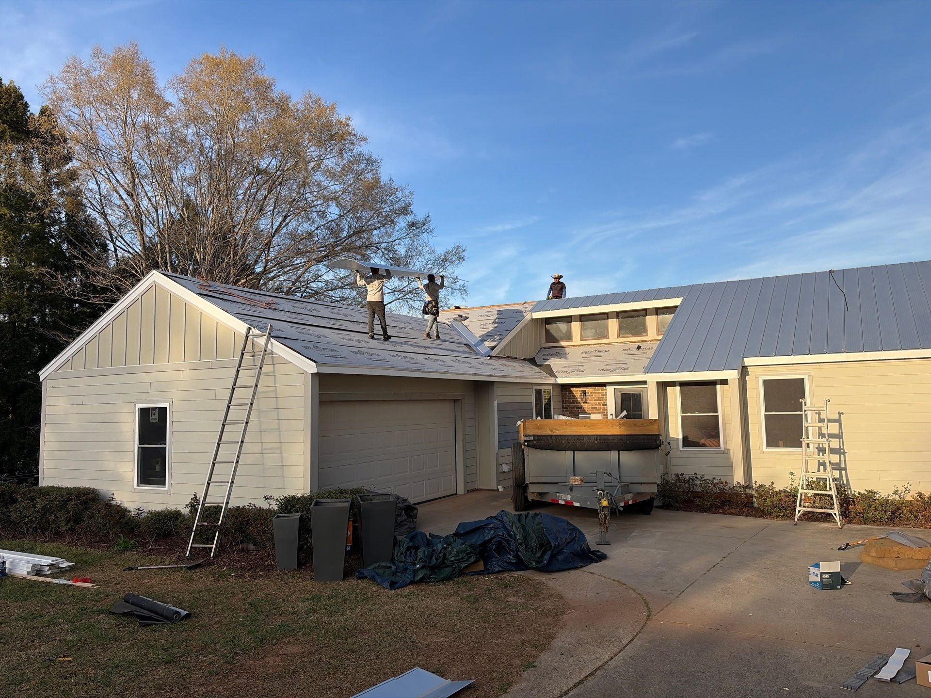 Metal Roof Replacement in Seneca, SC | Lake Keowee | 26-Gauge Galvalume Apex Panel by Roofers LLC