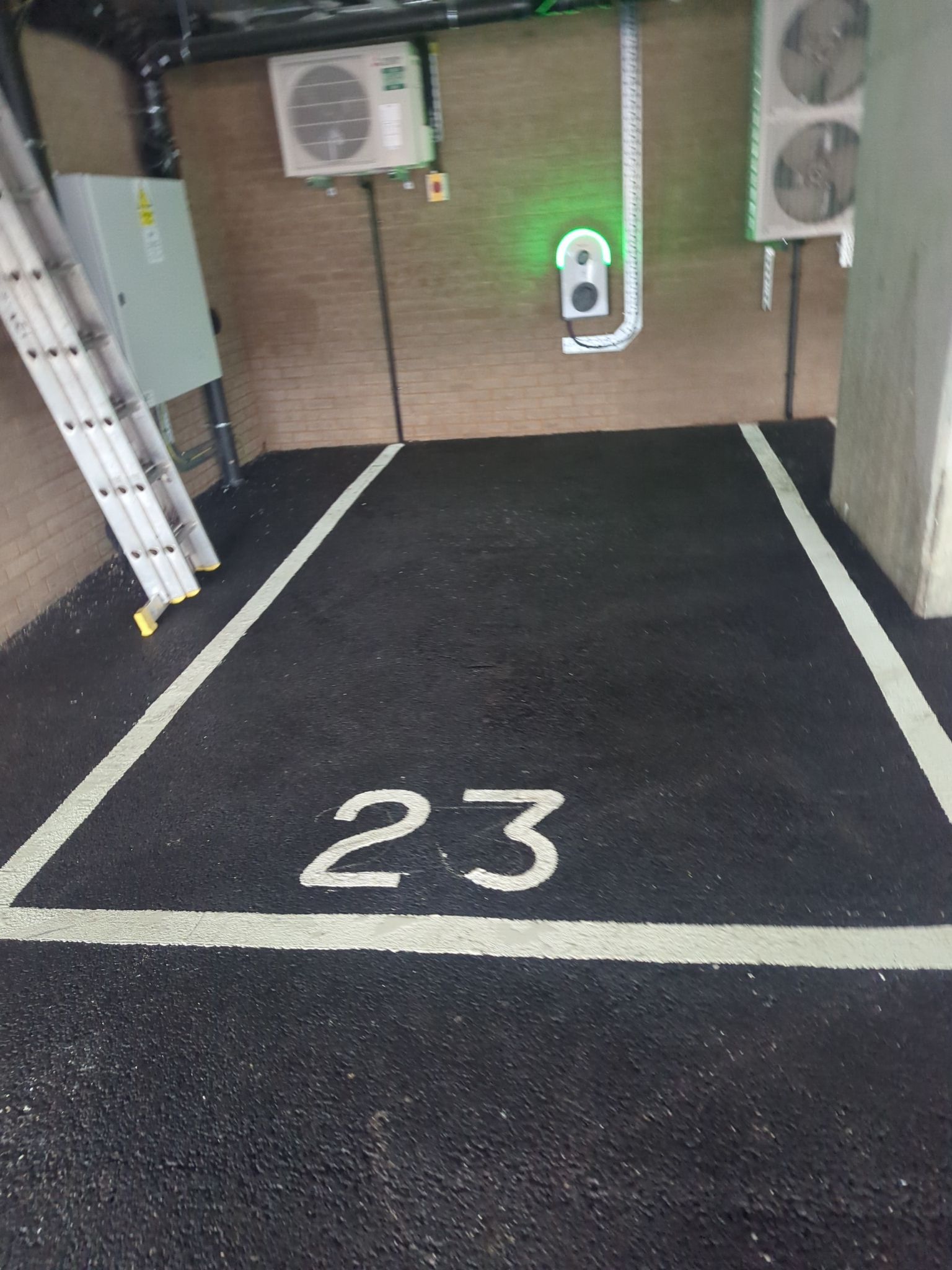 Car park cleaning using Honda 15lpm Low Pressure Washing Machine by Ges Exterior Cleaning ltd