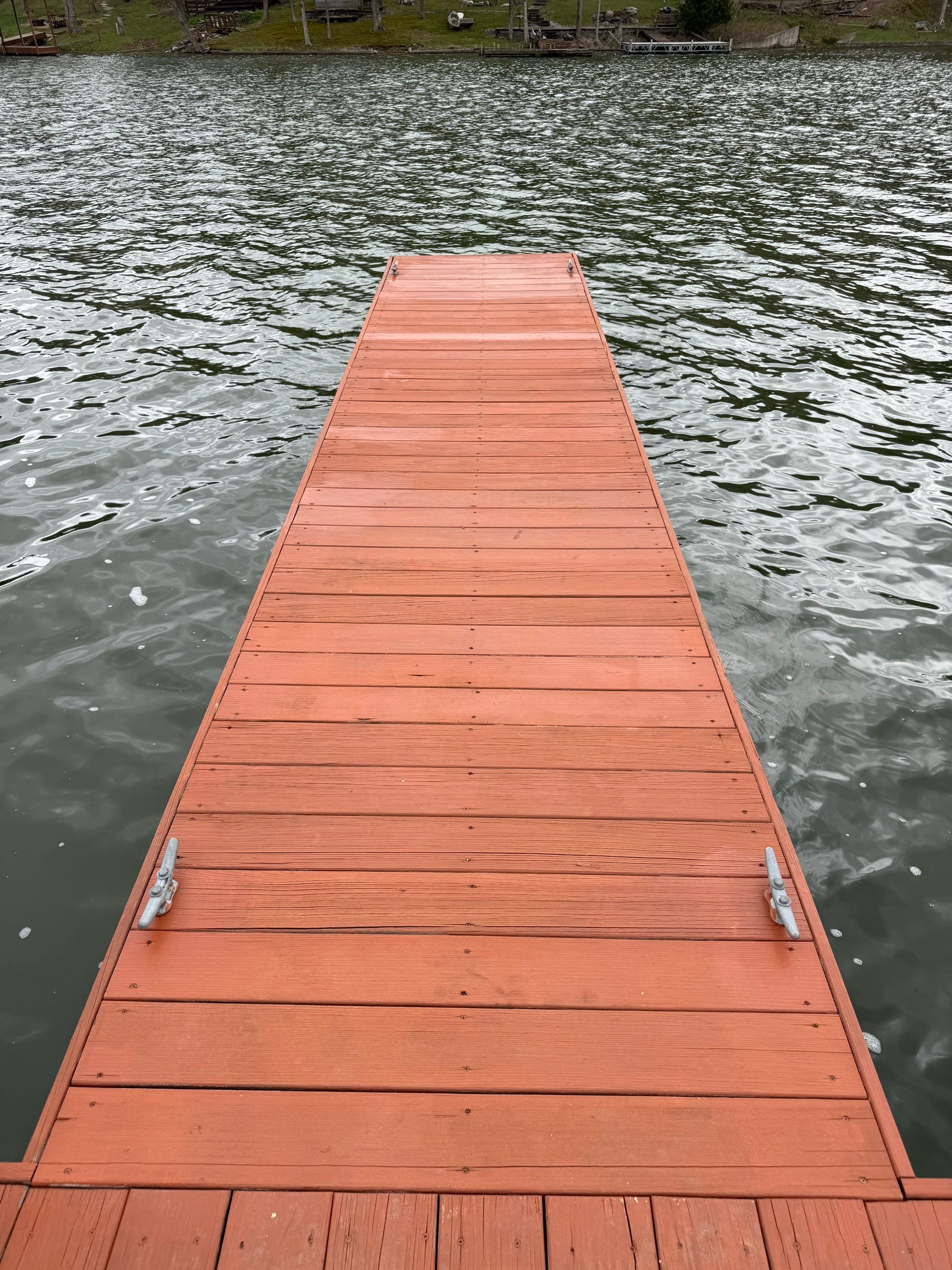 Floating Boat Dock Board Replacement and Staining in New Florence by Acute Roofing And Exteriors