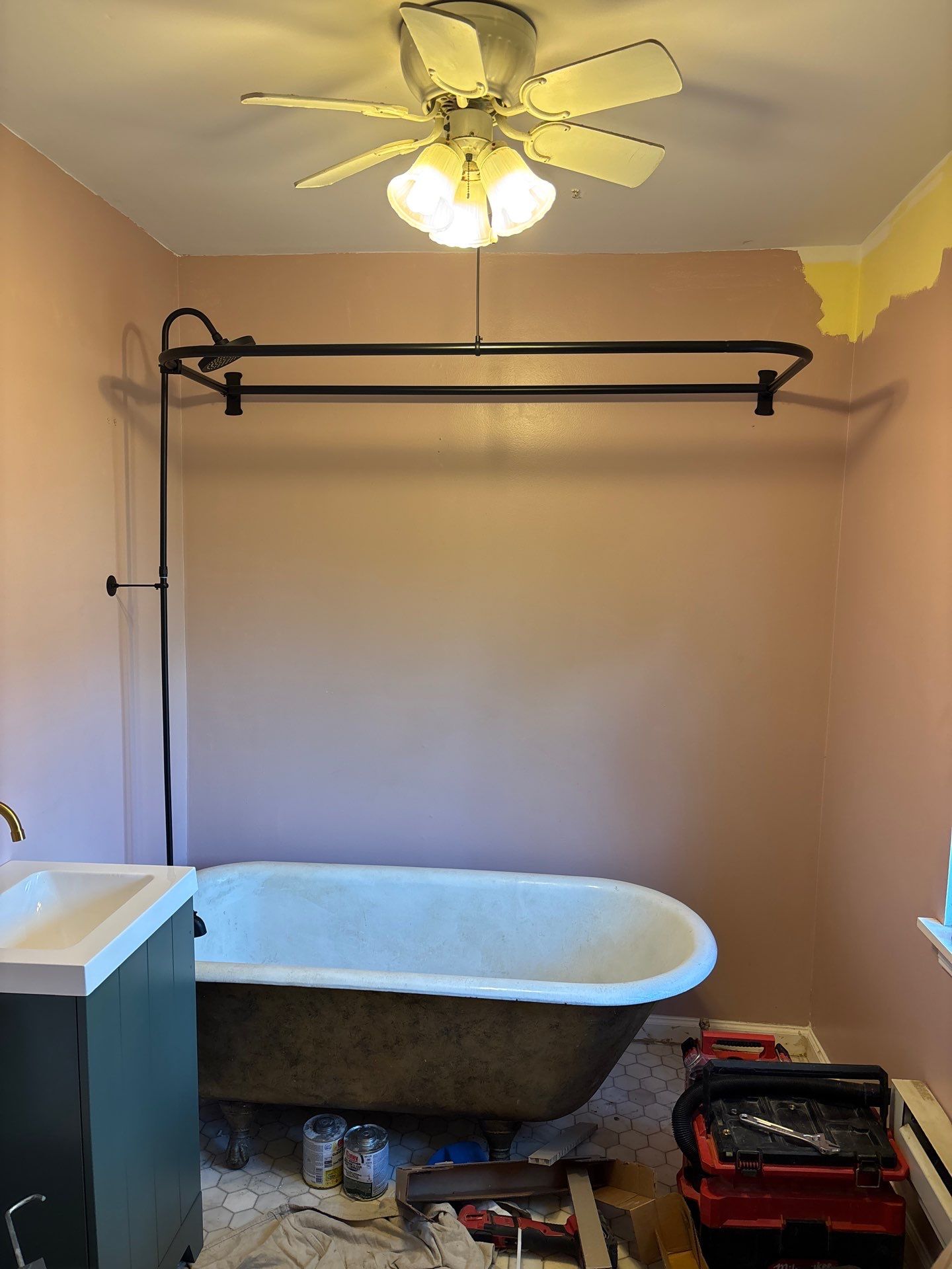 Custom Bathroom Remodel and Marble Tile Installation in Bellevue by Footprints Floors Kentucky