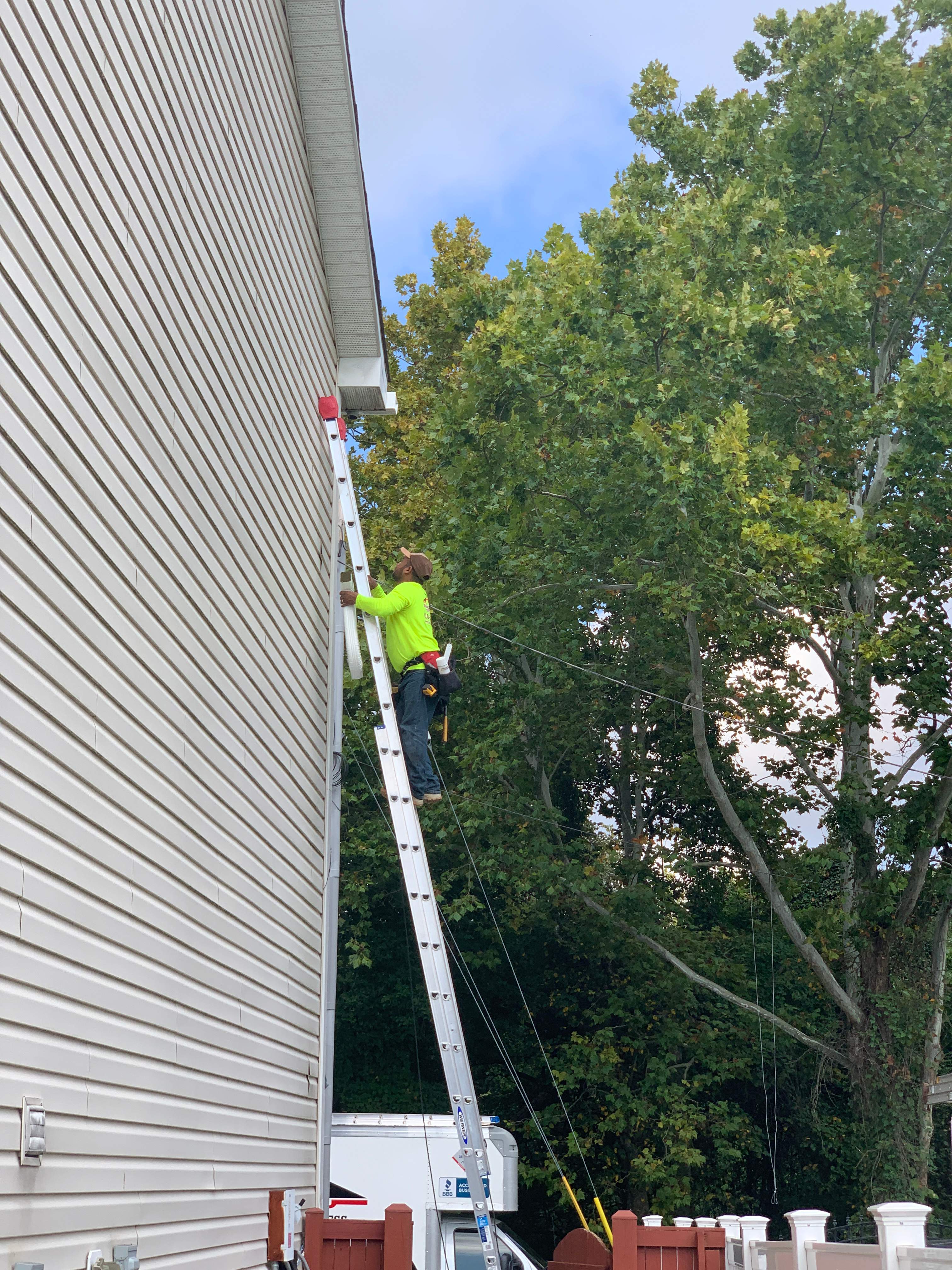 Gutter Installation using 6" Seamless Gutters by Matter Roofing & Construction