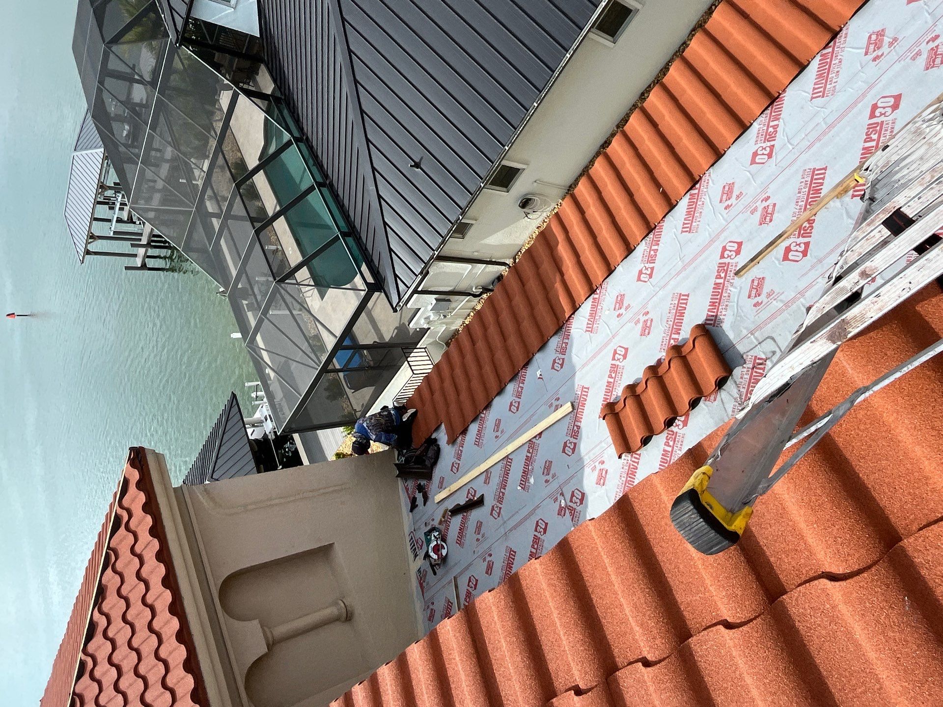 Decra Stone-Coated Metal Roof Installation for Bonita Springs Estate by cordova home services