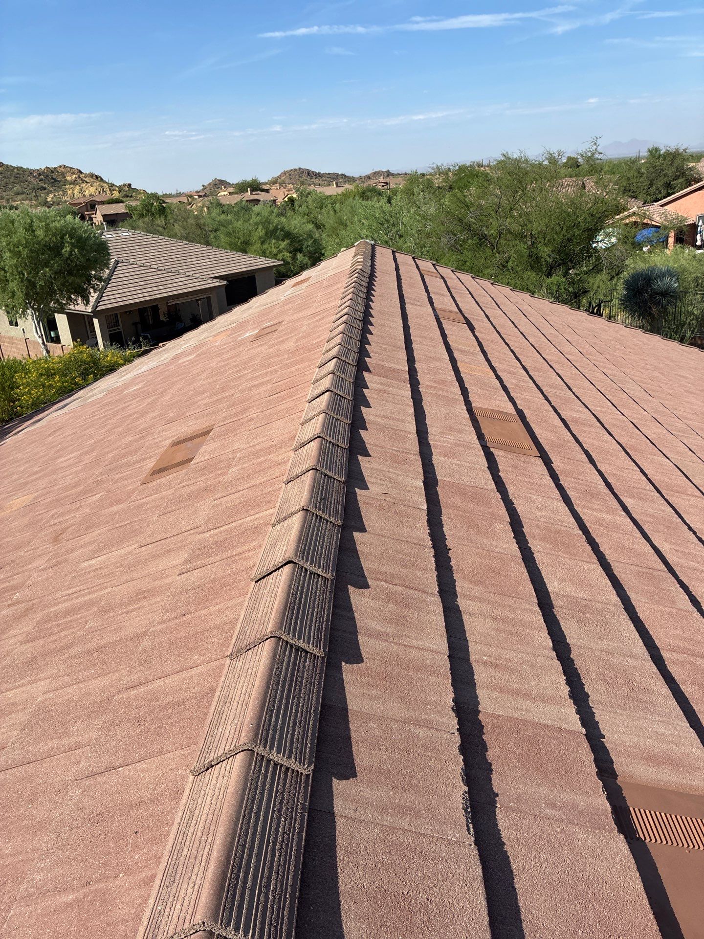 Gold Canyon Tile Reset and new underlayment by Weather-Tite Roofing