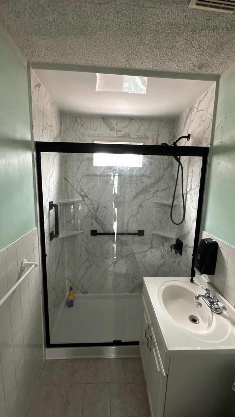 Tub to Walk-In Shower Installation in East Hartford, CT by Yankee Home Improvement