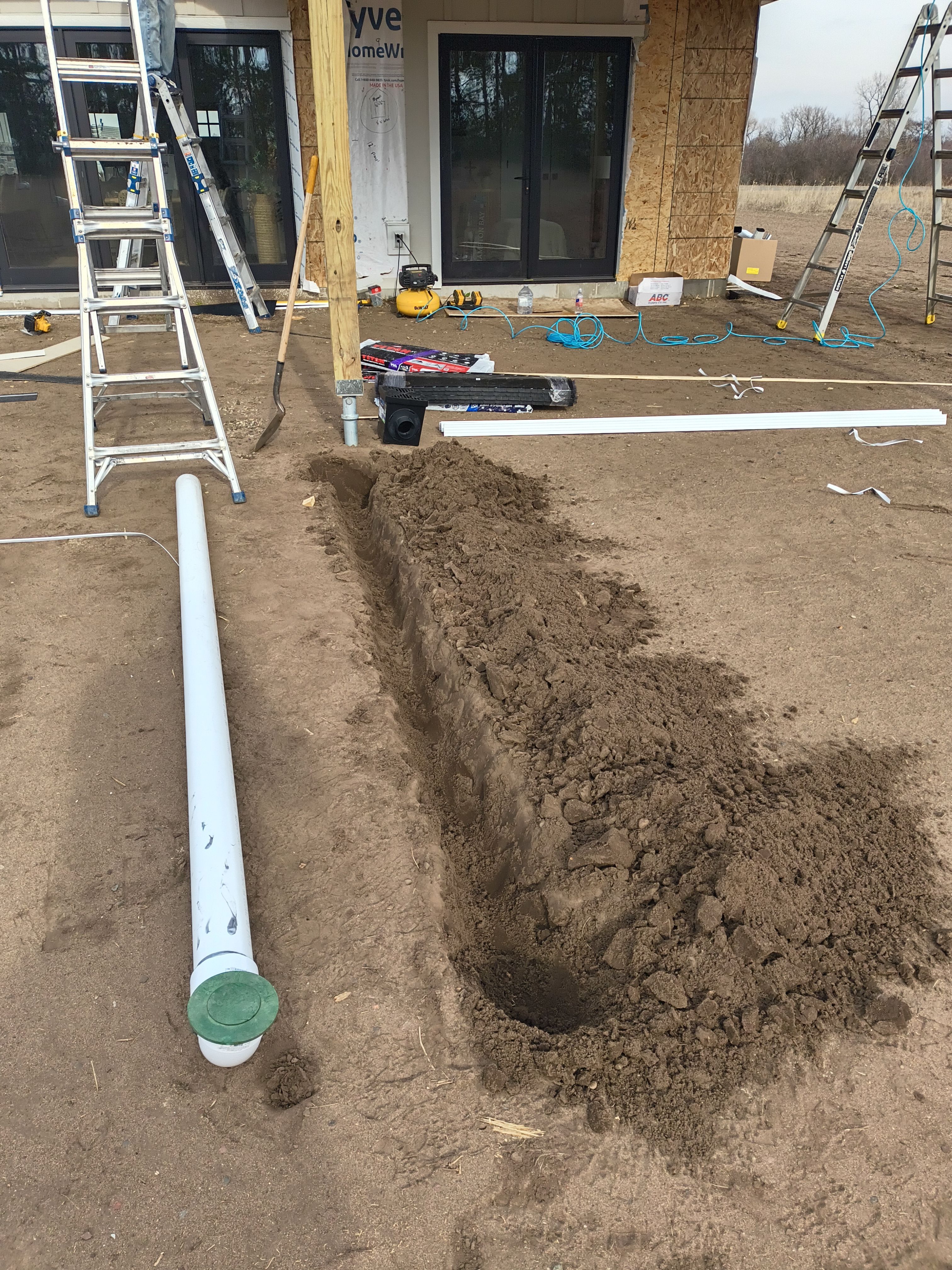 Seamless gutter Installation with Underground System | Princeton, MN  by Next Level Seamless Gutters / Exteriors Inc.