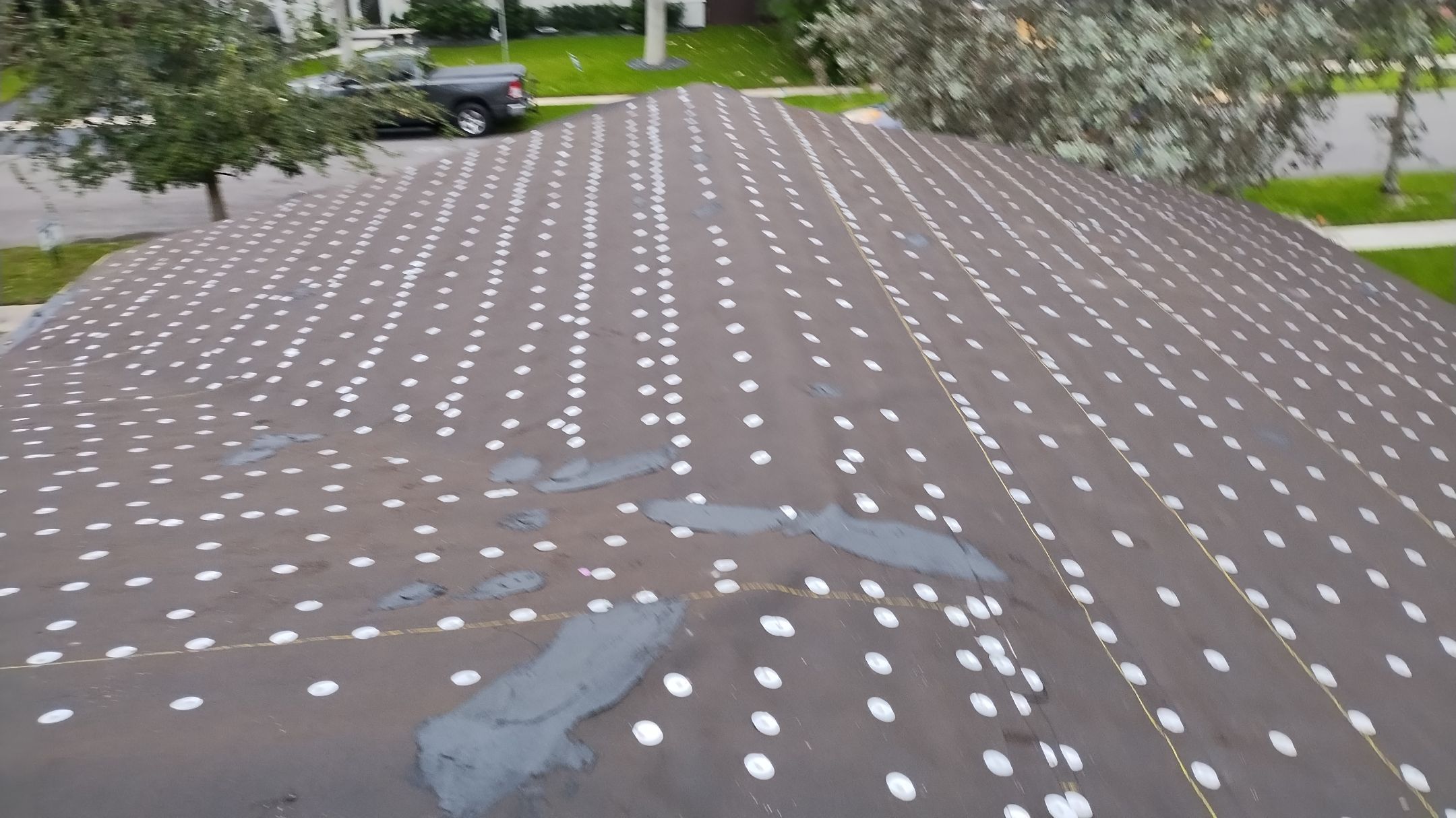 Residential Roofing Installation using 1" Nail strip metal roof by BLUES BROTHERS ROOFING