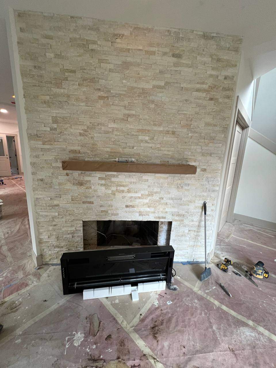Fireplace Stone Work by Handyman State LLC