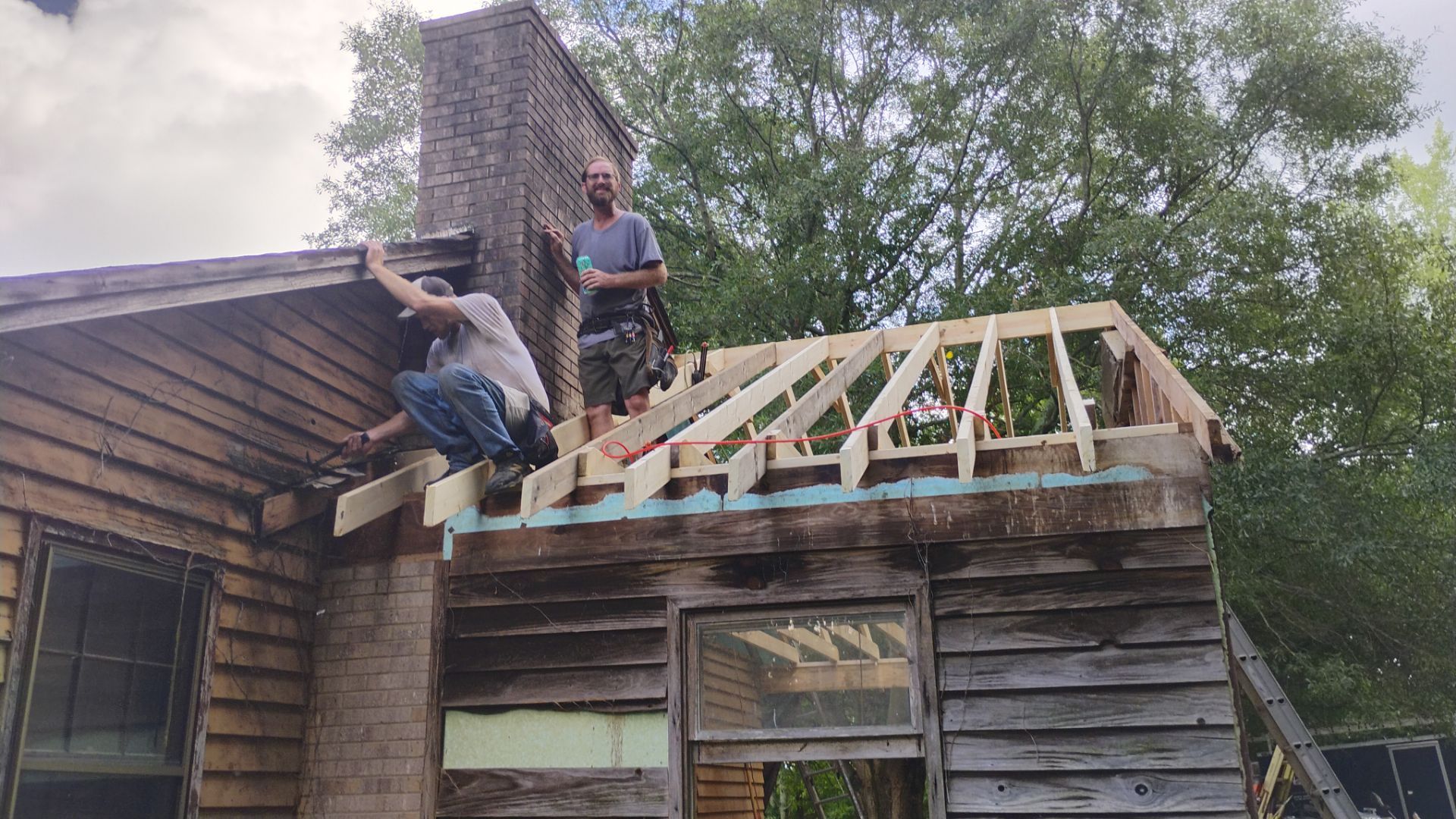 Syler roofing job by BROCK BUILDERS 