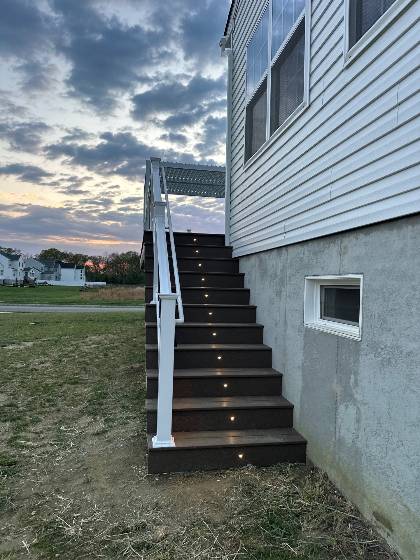 New deck + Manual Louvered Pergola by deck guardian