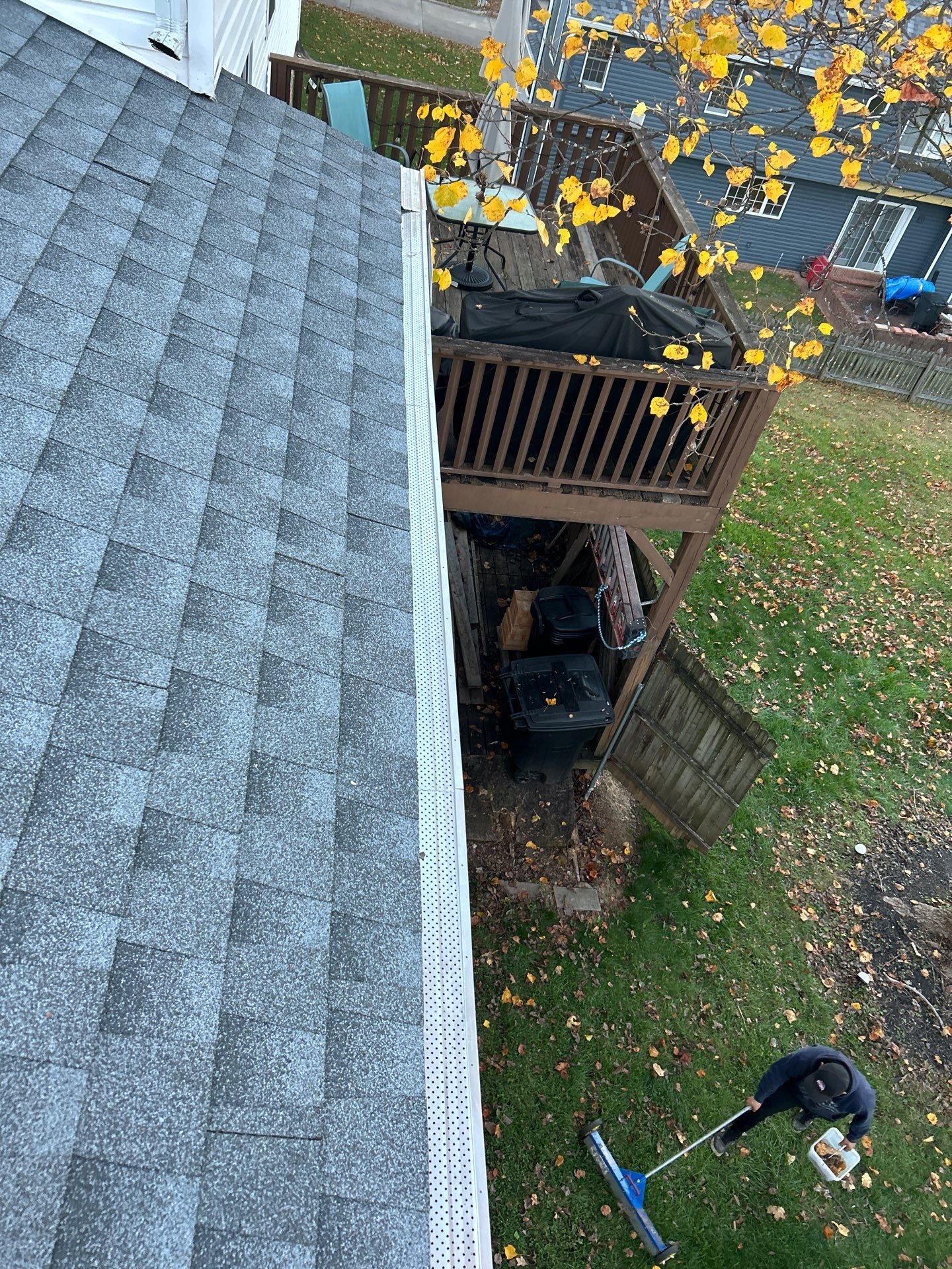 Residential Roofing Installation using GAF Timberline HDZ Oyster Grey by Rainstoppers Roofing