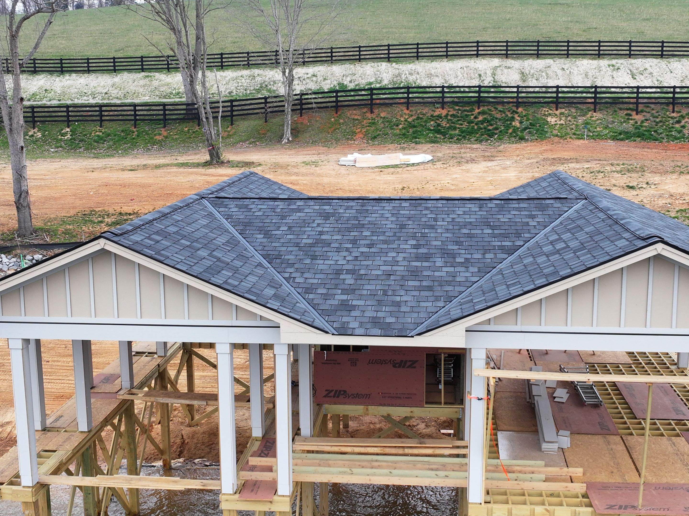 Lake Road New Construction - Belmont by Omnia Roofing