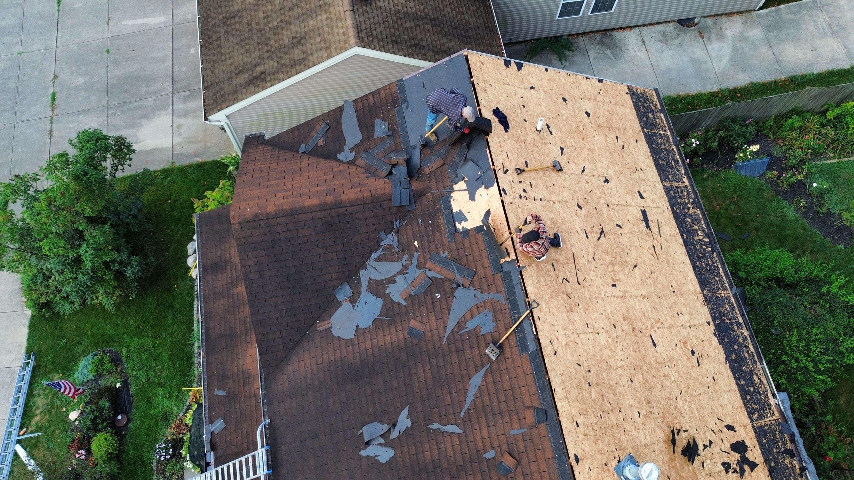 Residential Roofing Installation using Timberline HDZ Shingles - Hickory by RoofX 