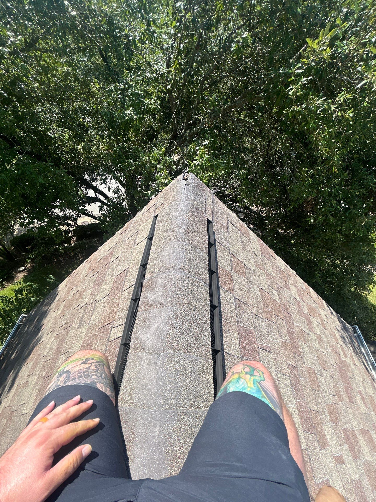 Residential Roof Replacement using GAF - Armorshield ll - Weathered Wood by Action Exteriors Austin