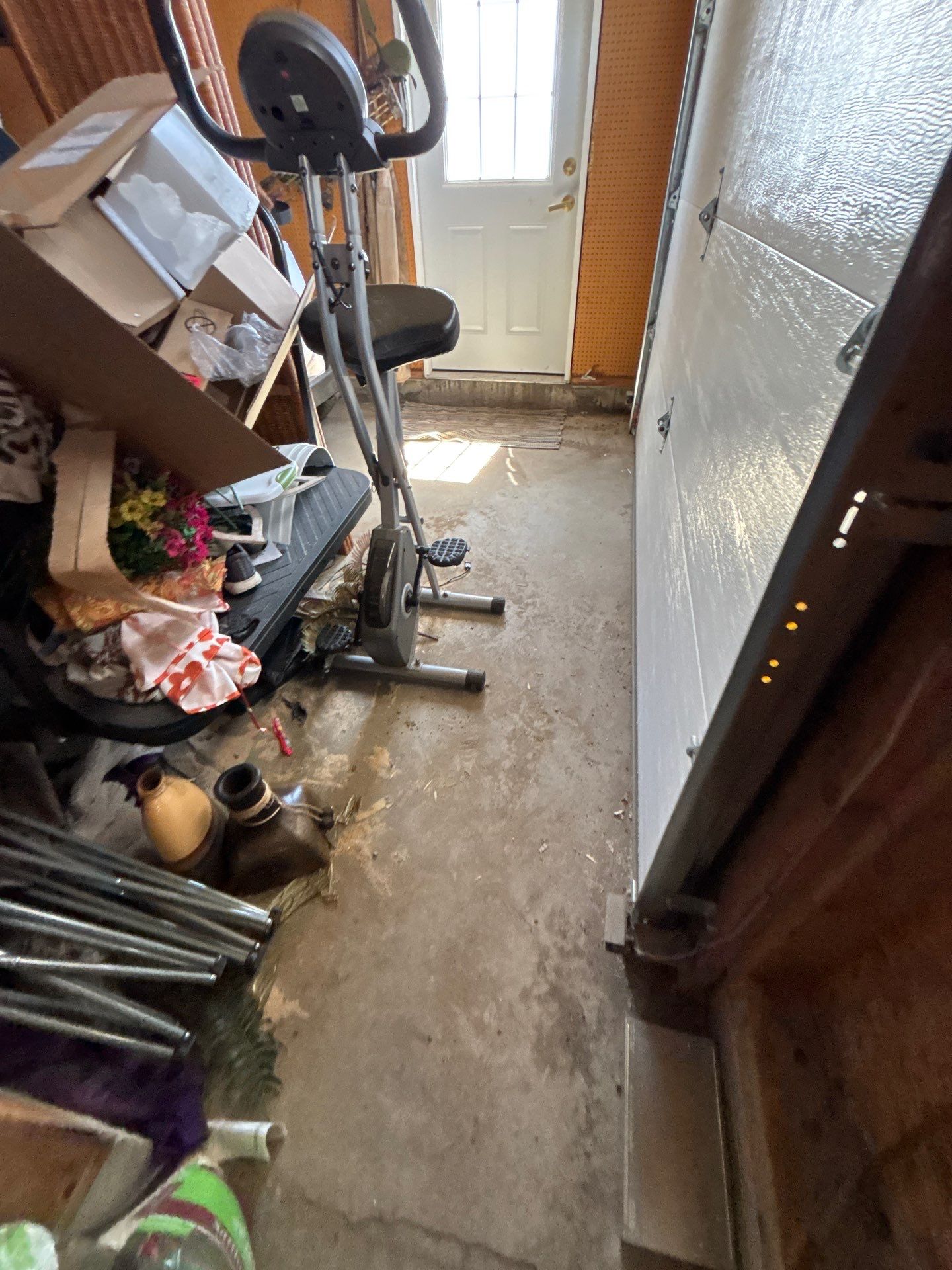 Speckled Epoxy Floor Coating Installation for Centerville Residential Garage by Select Painting, Coatings & Garage Cabinets