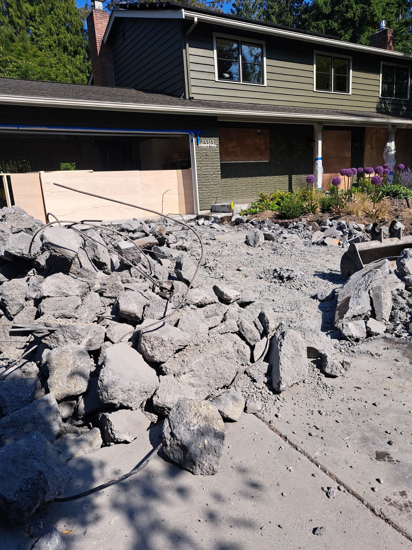Concrete Driveway Makeover | Edmonds  by Jireh Asphalt & Concrete Inc 