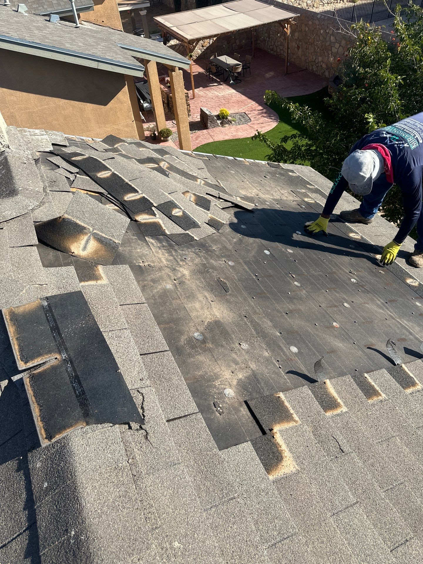 Shingle roof restoration by SPF Services 