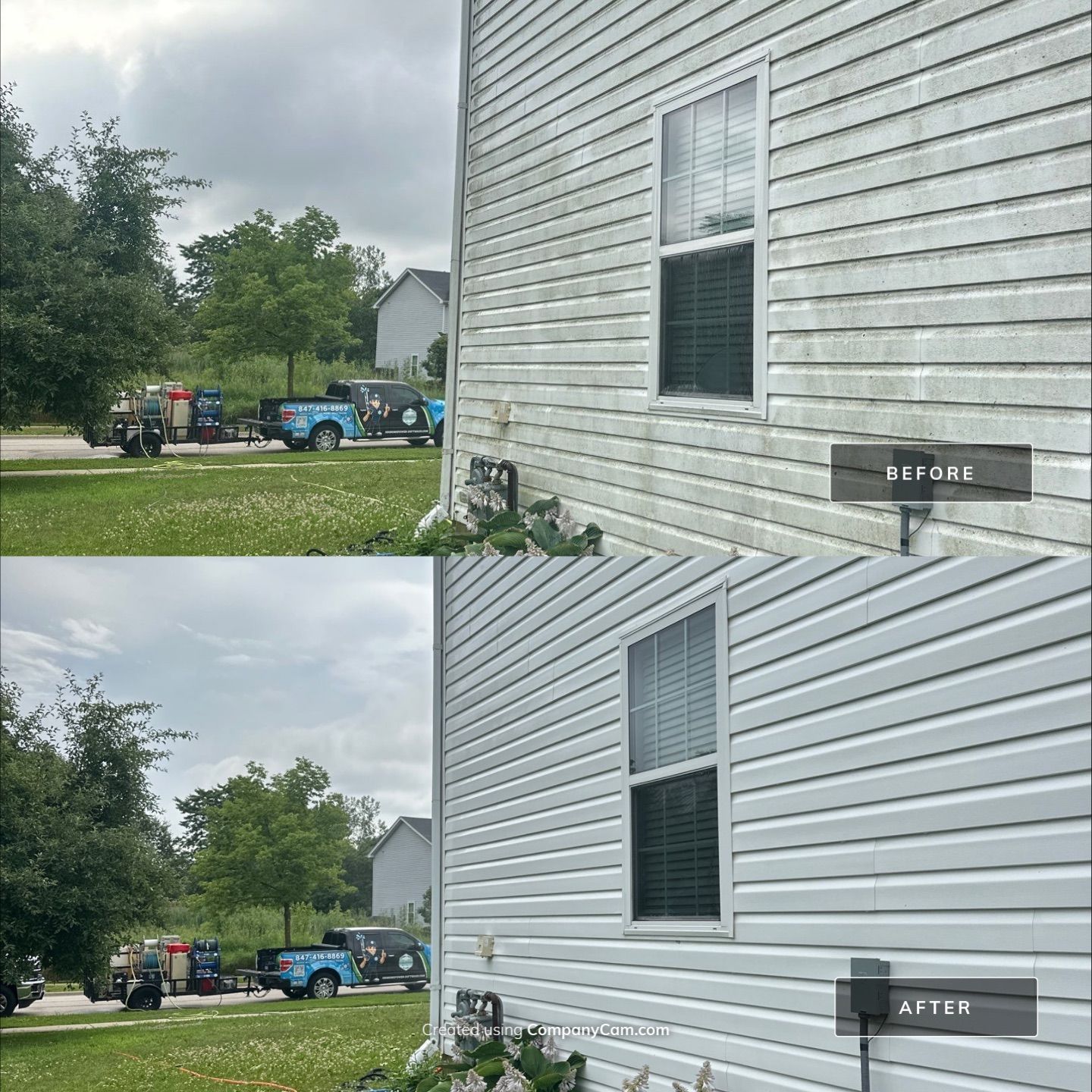 Project in Wauconda by Simmons Power & Soft Washing