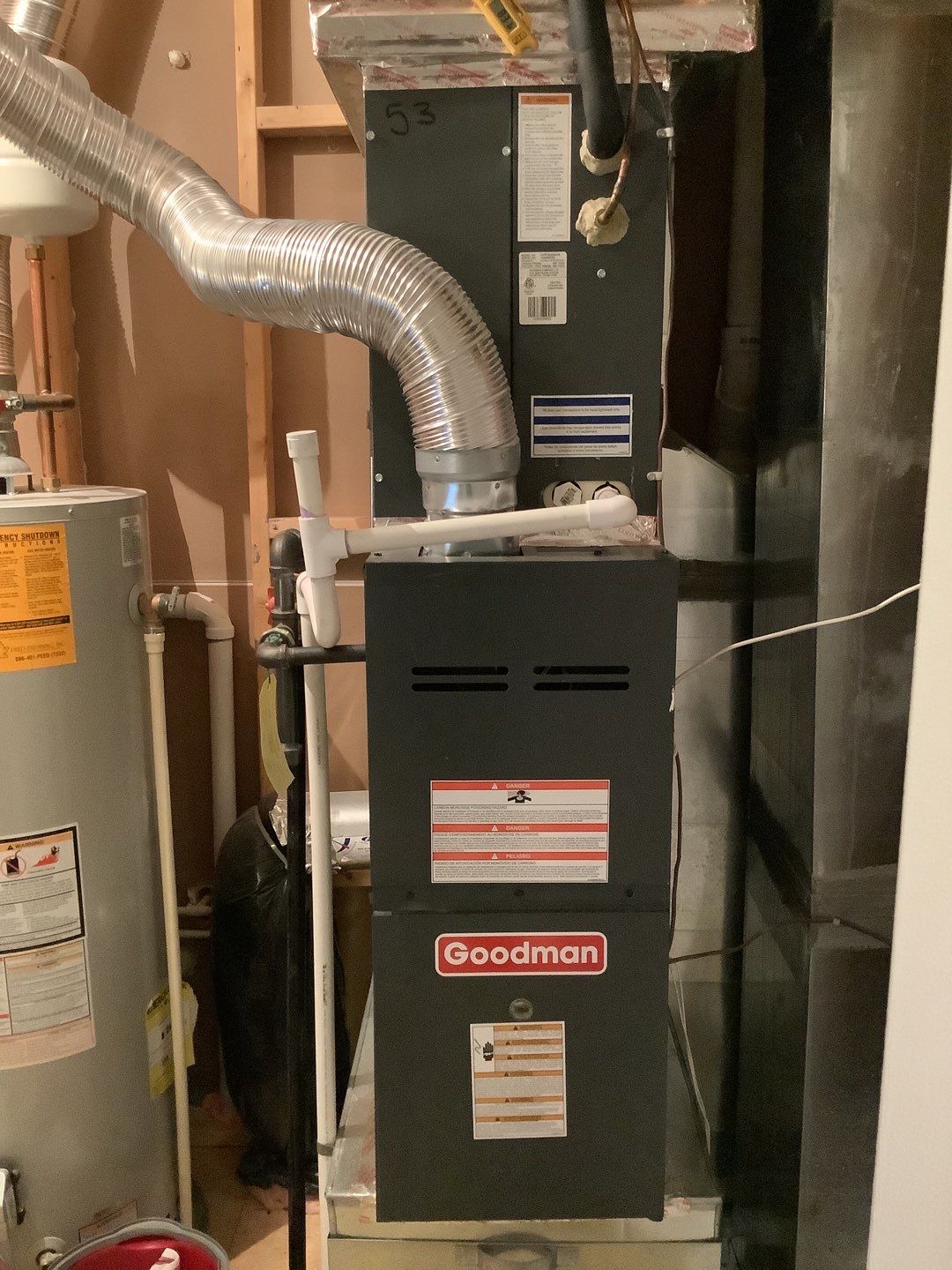 Trane 16 seer AC & 2 stage Gas furnace using Trane by Pro Sky Services
