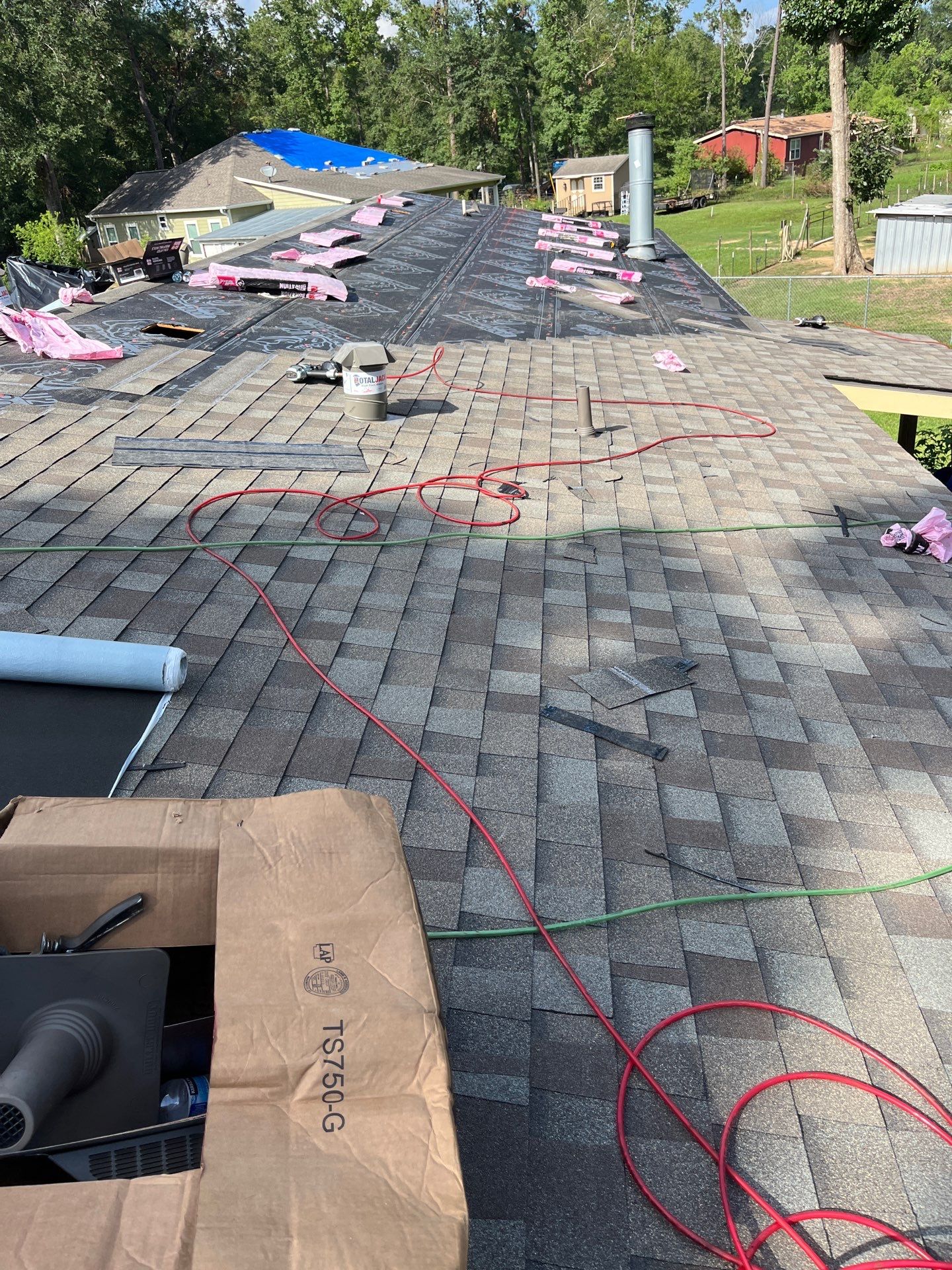 Residential Roofing Installation using Owen's Corning Duration (Lifetime) Shingles by Roof Repair Company
