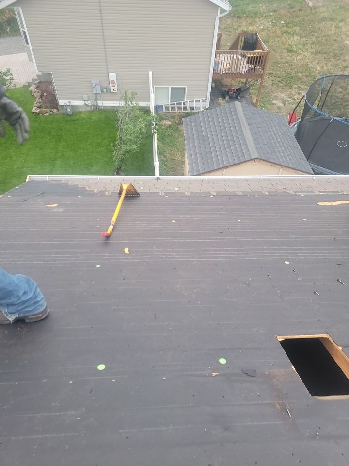 Storm Damaged Roof using GAF Timberline HDZ - Lifetime Shingle by The Roof Doctor