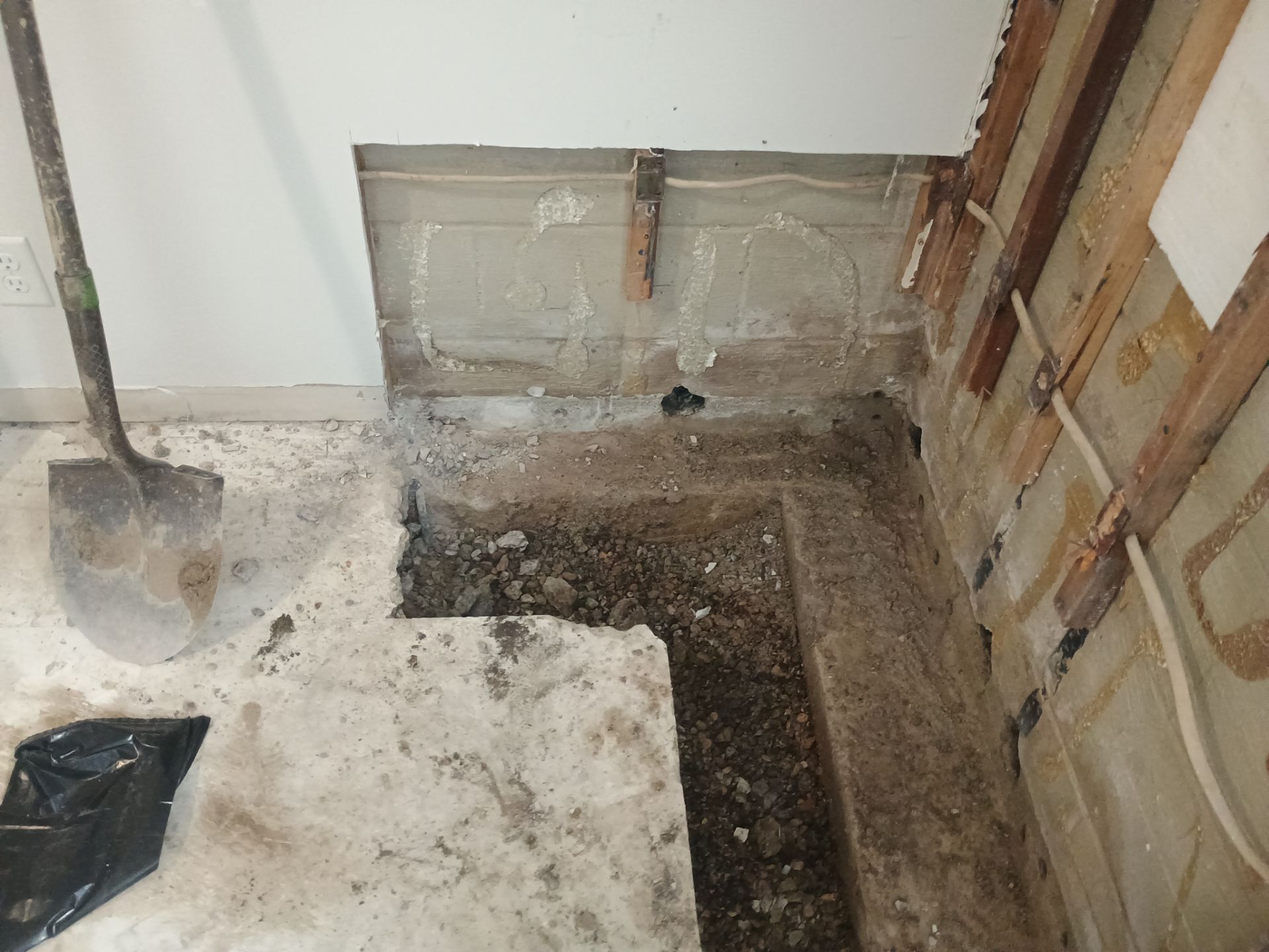 Drain tile for Kael in New Brighton by Waterproofing Northeast