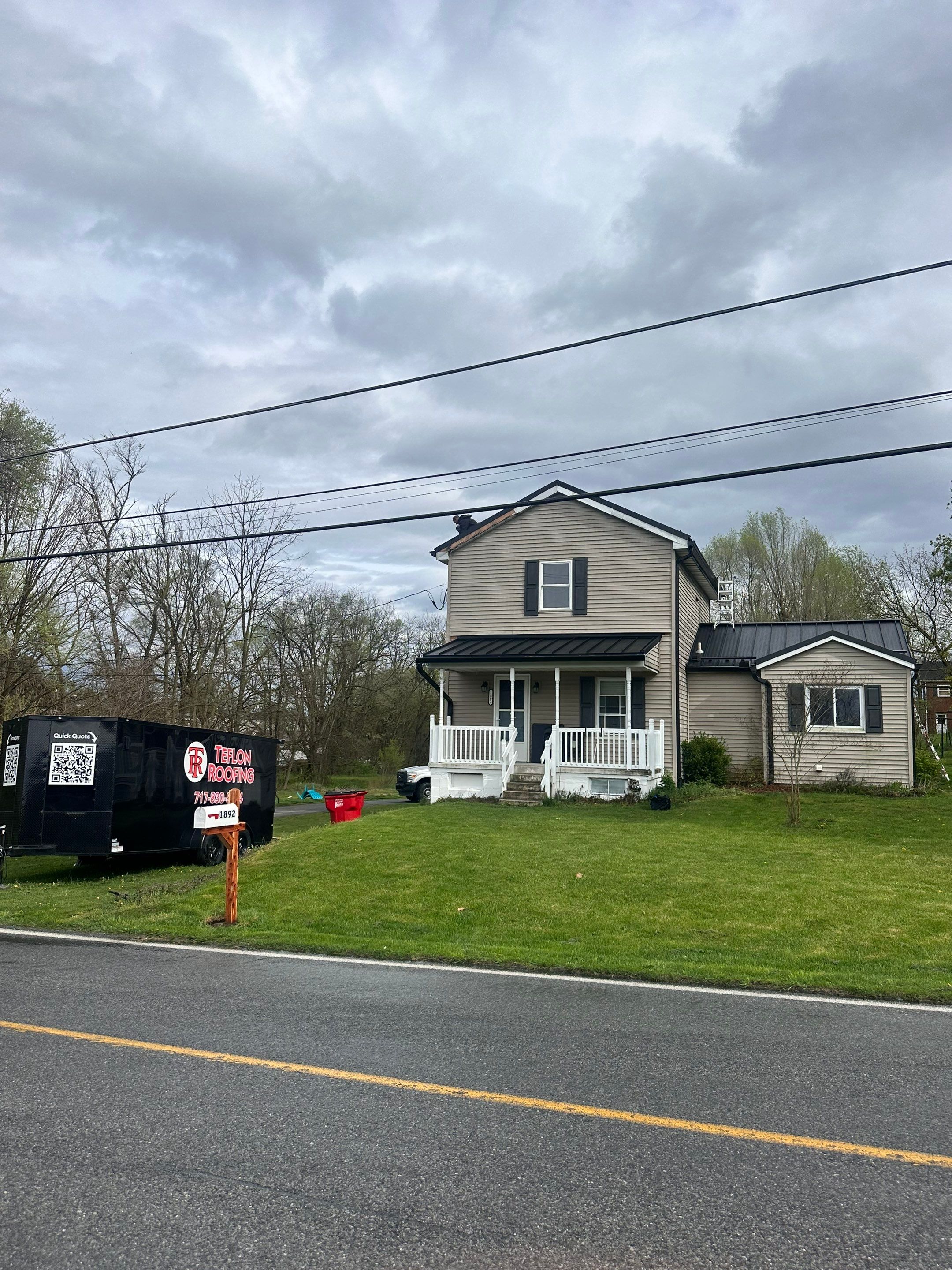 Residential Roofing Installation using Texture Standing Seam by Teflon Roofing