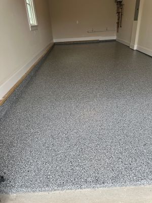 Garage Floor Coating using Wombat