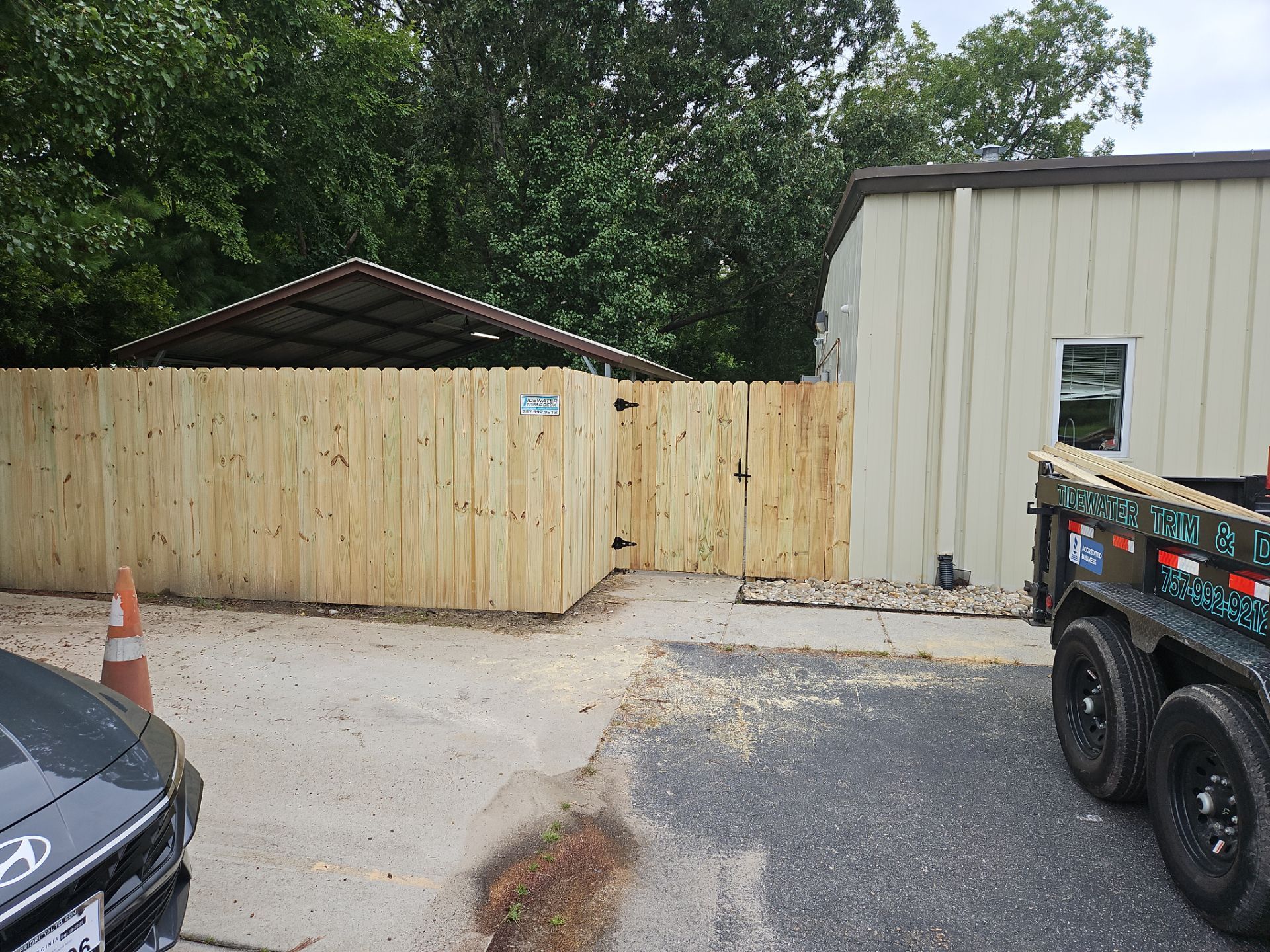 Warmth & Strength in Wood by Tidewater Fence