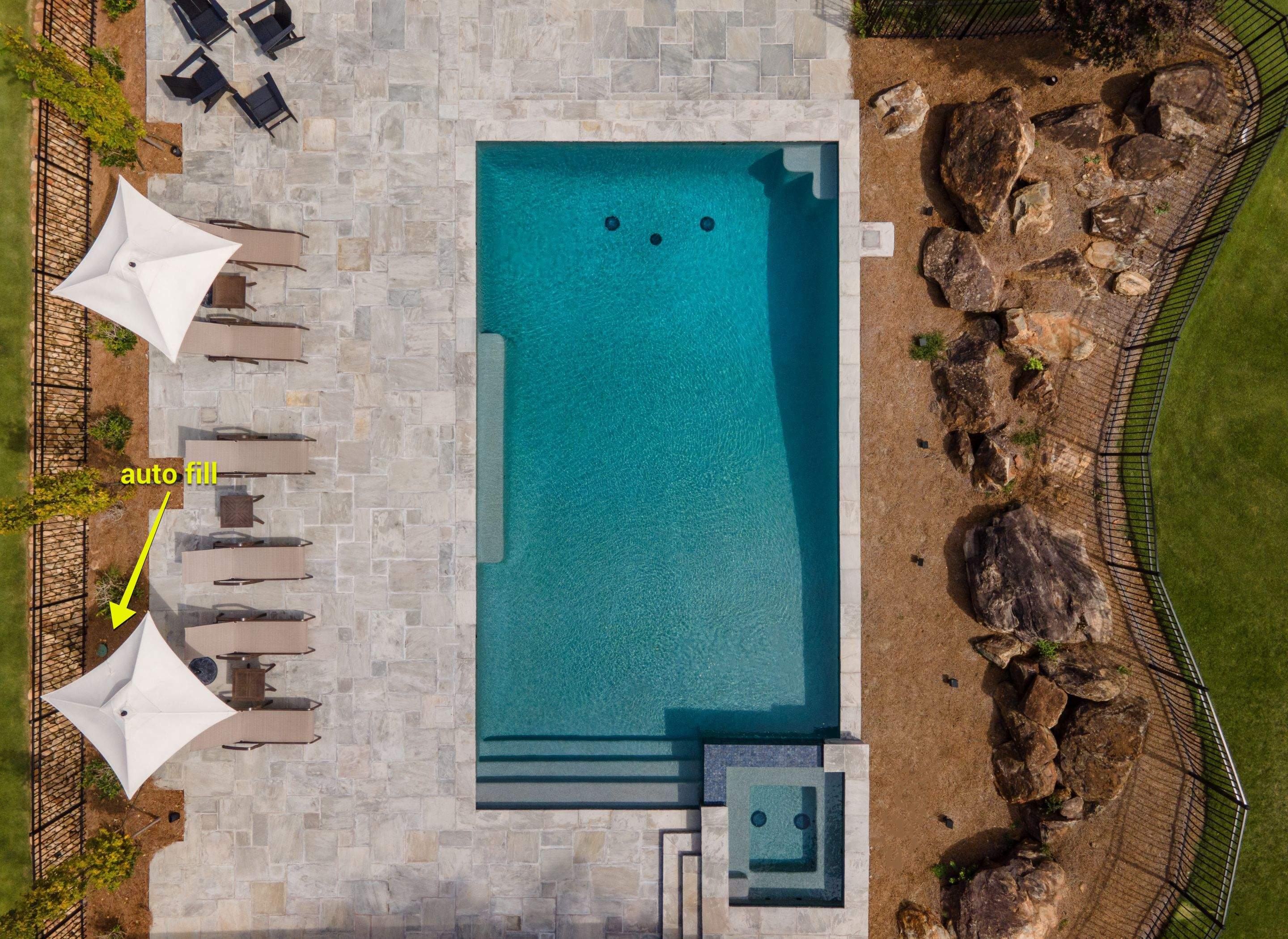 Project in Marietta by Aquarama Pools and Spas