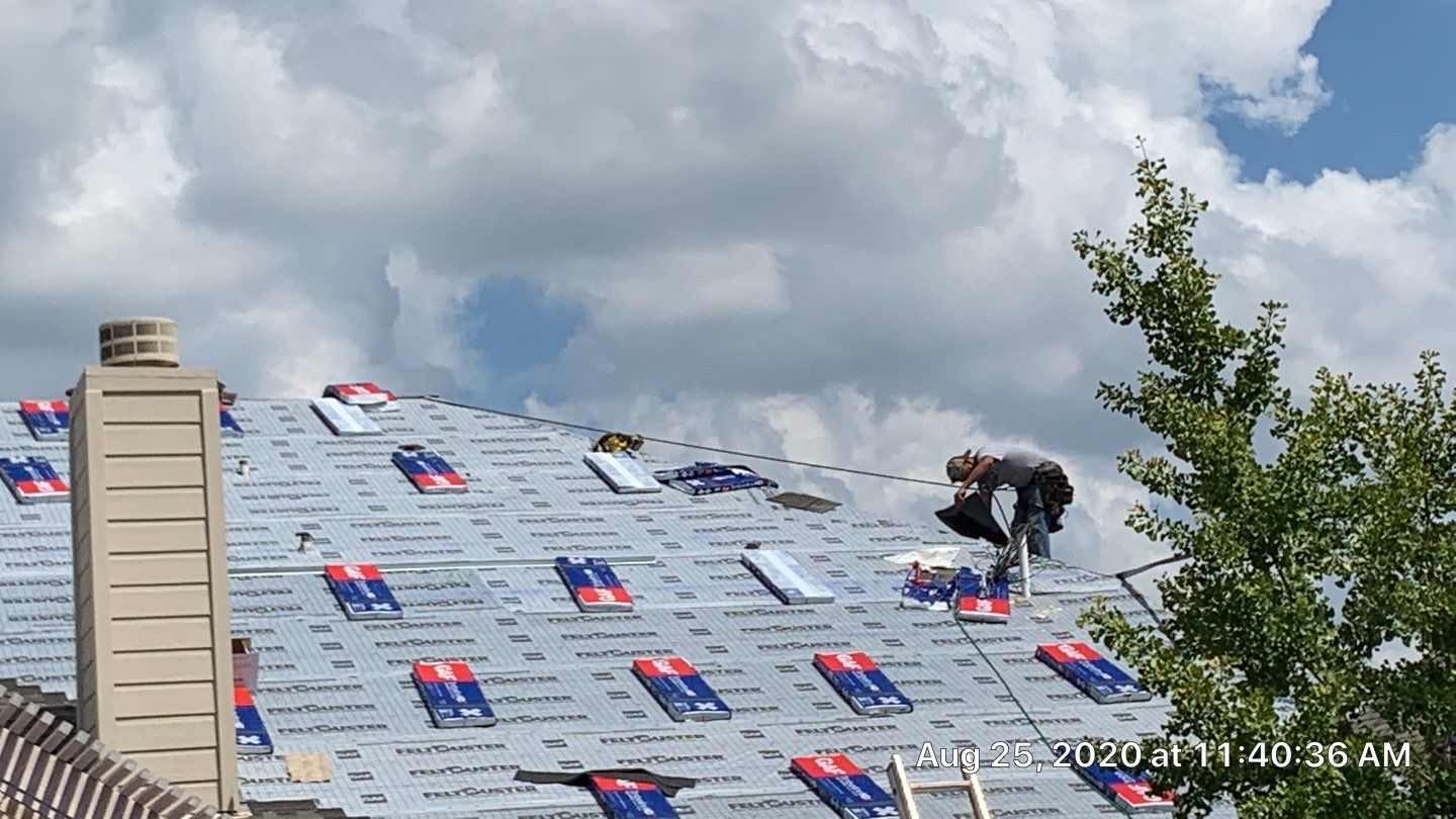 Solar Panel Install with a New Roof by First United Roofing & Construction