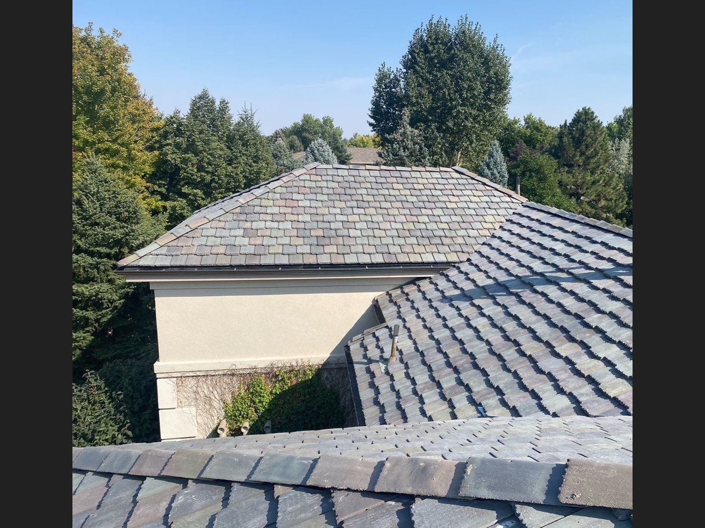 Residential Roofing Installation using Bartile Slate by A to Z Roofing