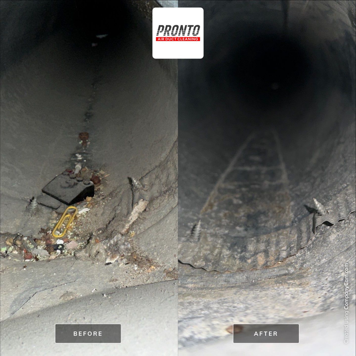 Air duct cleaning using Hypervac by Pronto Air Duct Cleaning