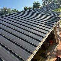 24ga 1.5" Snap-Lock Matte Black   by Total Roofing System The Metal Roof Experts