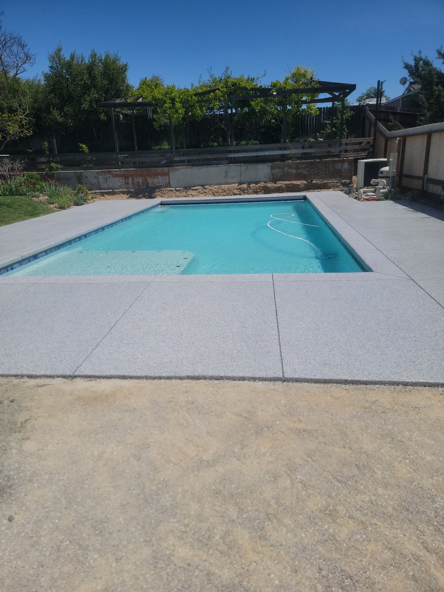Polyurea Concrete Coating for Templeton Pool Deck and Front Porch by MGP Coatings