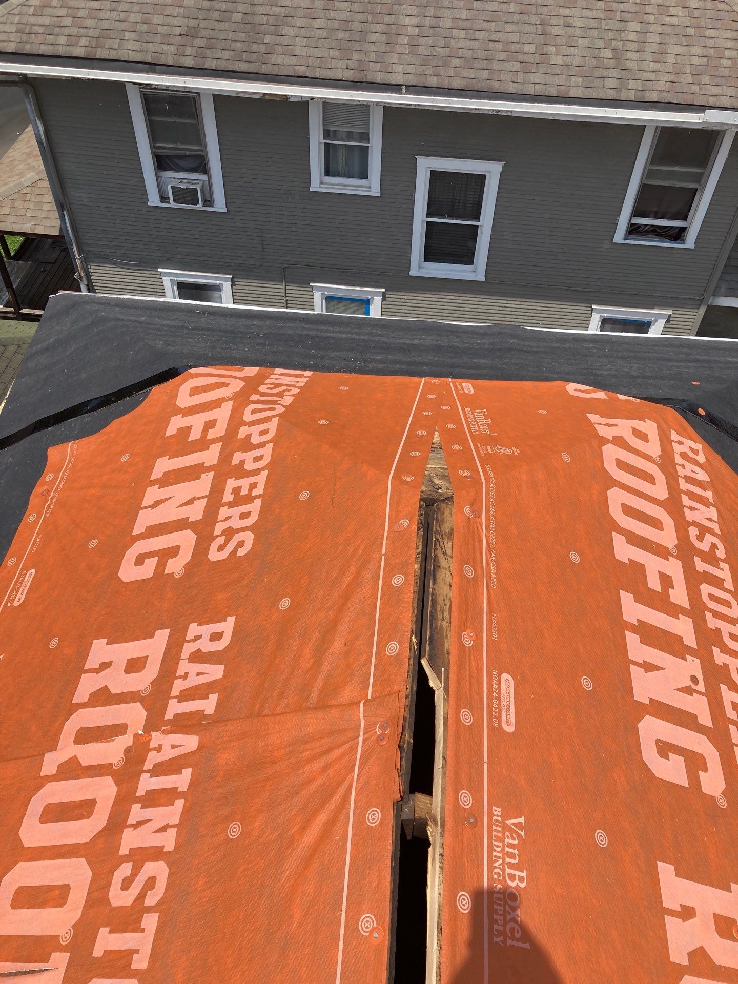 Residential Roofing Installation using GAF TImberline HDZ Hickory by Rainstoppers Roofing