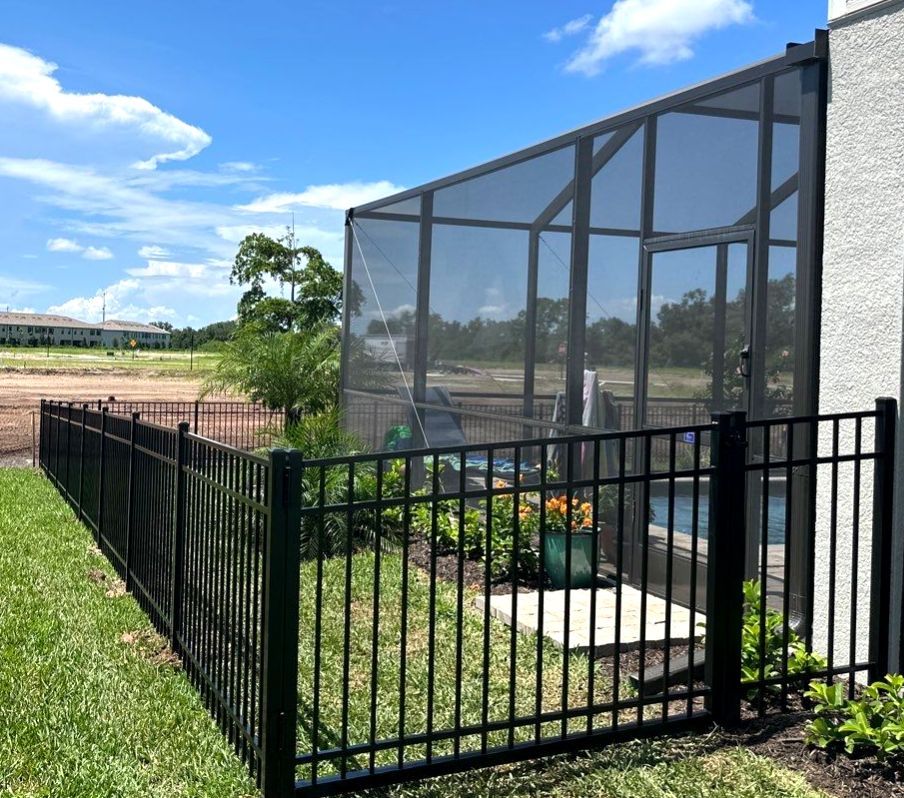 Aluminum Fence Installation using 3 Rail Aluminum Fence by Asap fence and gates, LLC