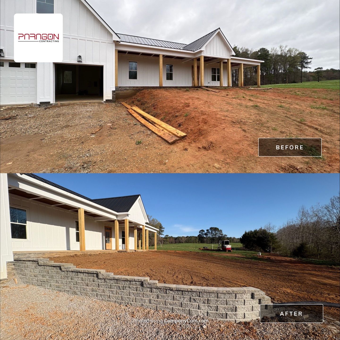 Woodland Church Retaining Wall by Paragon Contracting
