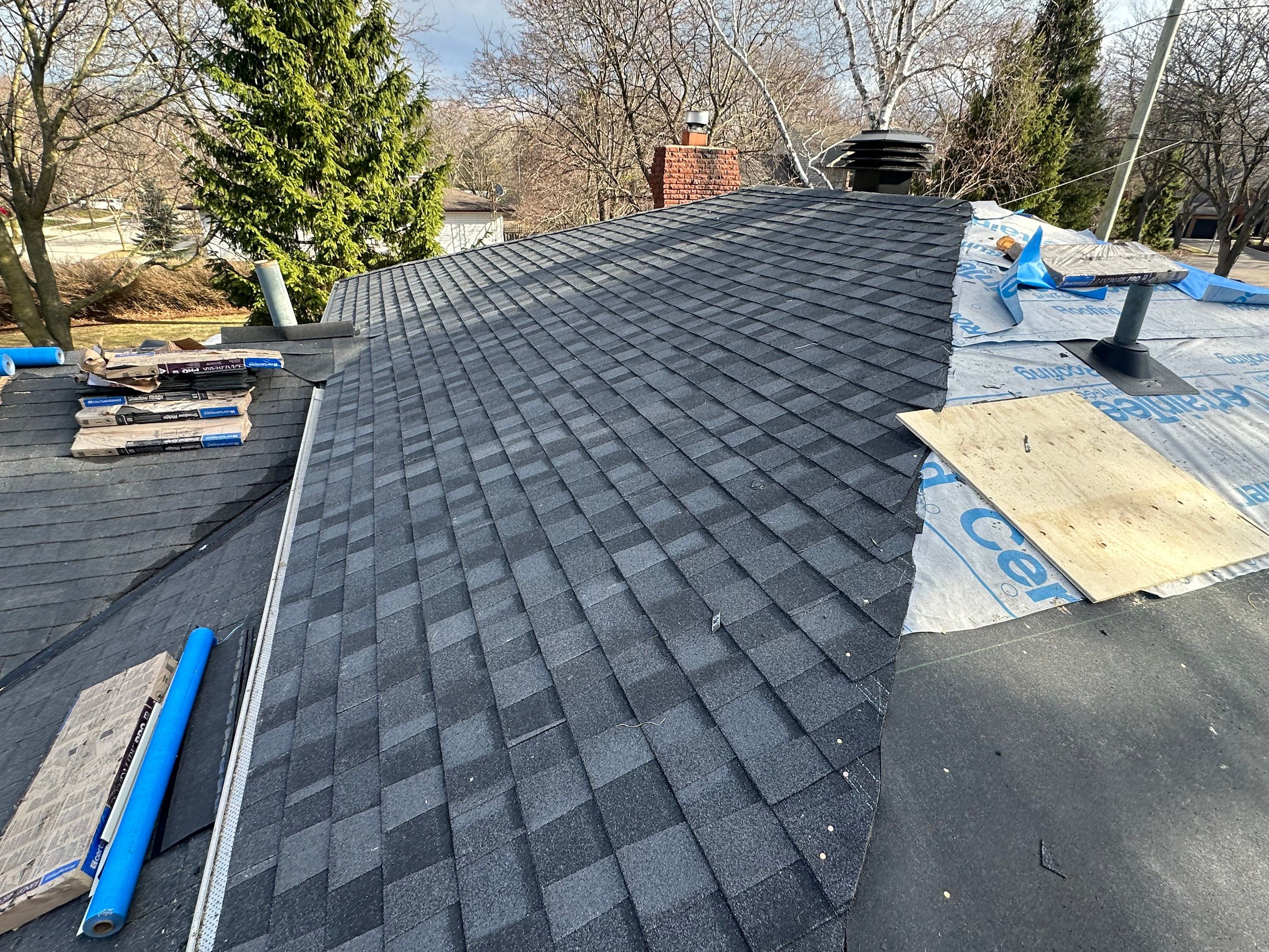 Project in Burlington by The Roofing Crew