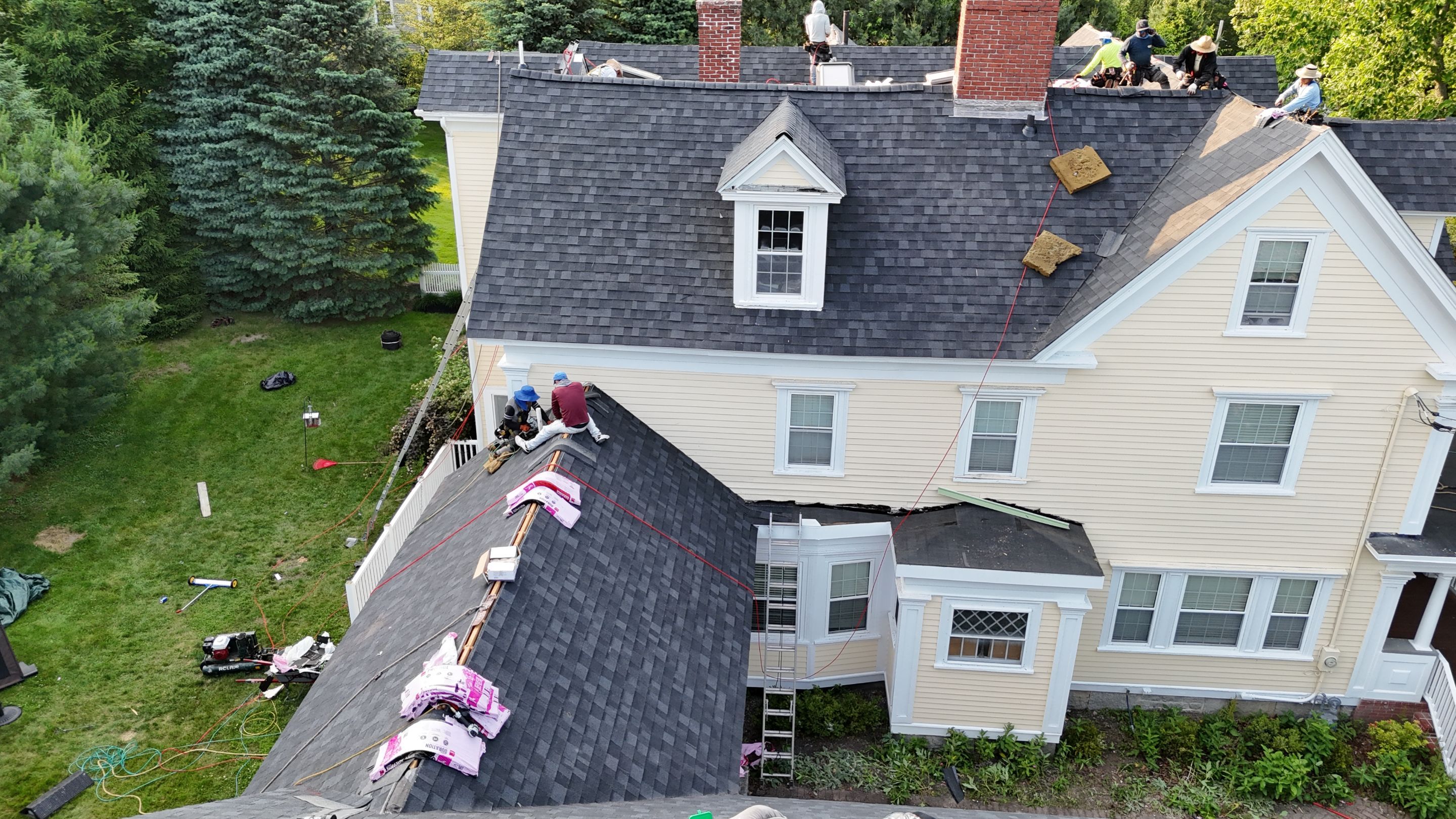 Full Roof Replacement & EPDM Restoration – North Andover, MA by Mighty Dog Roofing of Greater Middlesex County
