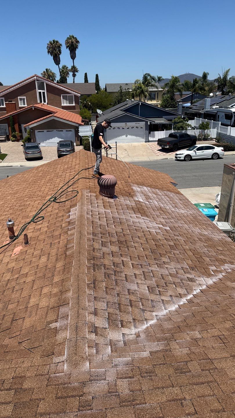 Asphalt Shingle Roof Rejuvenation and Vent Sealing in San Diego by Reliable Roofing San Diego Inc.