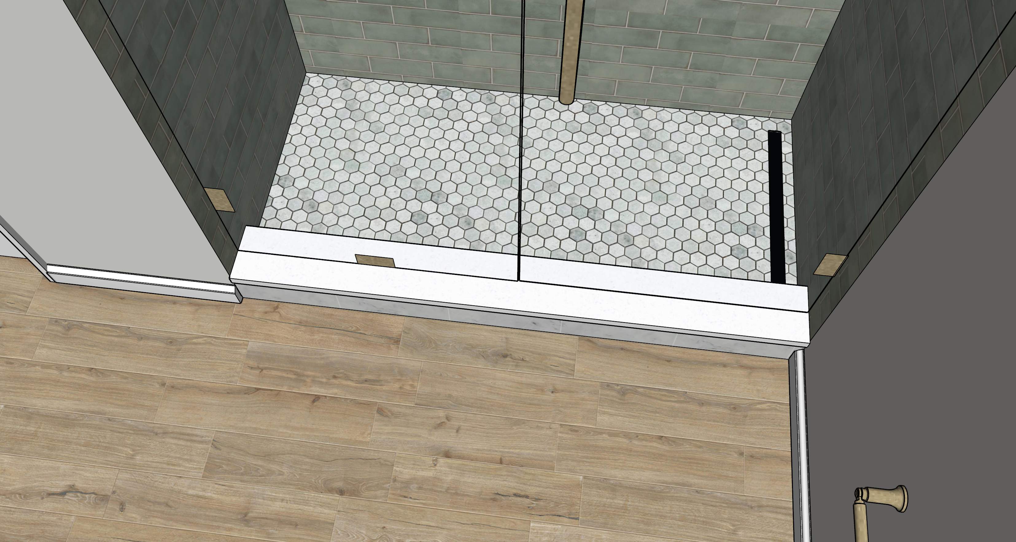 Northwood Bathroom Remodel with Vertical Stack Tile Shower by Legacy Bath and Kitchen