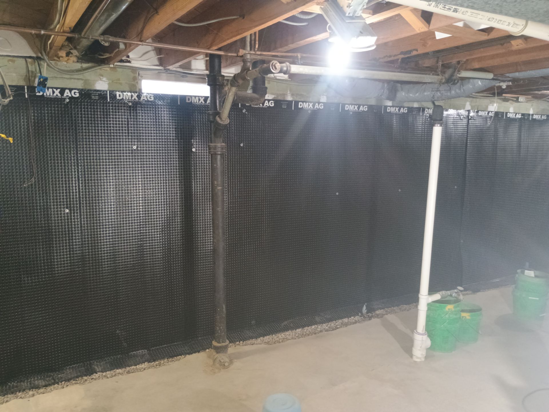 Interior Drain Tile & Wall Drainage in Southwest Minneapolis by Waterproofing Northeast
