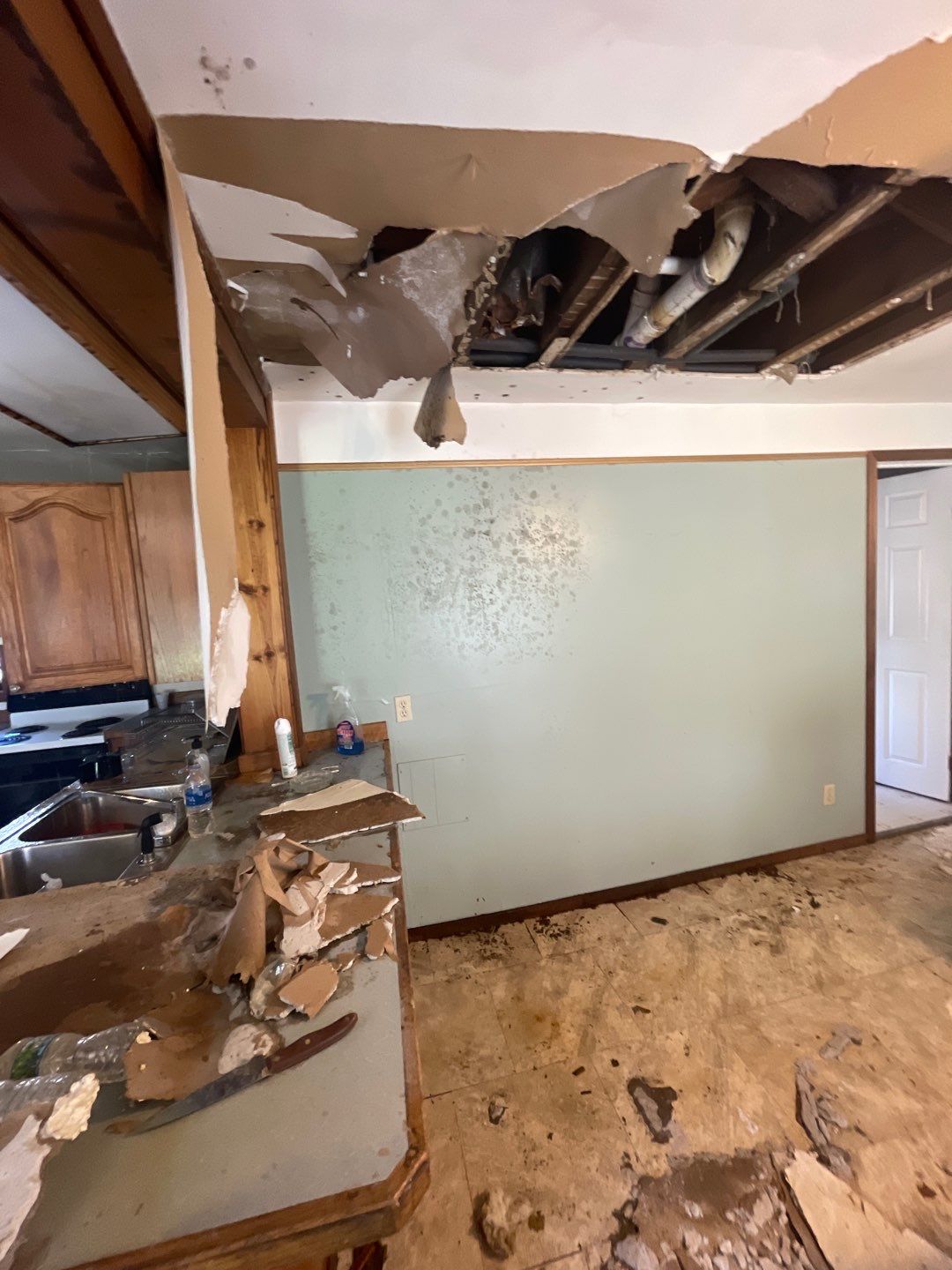 Project in Croswell by EzDry Water Mitigation & Property Restoration