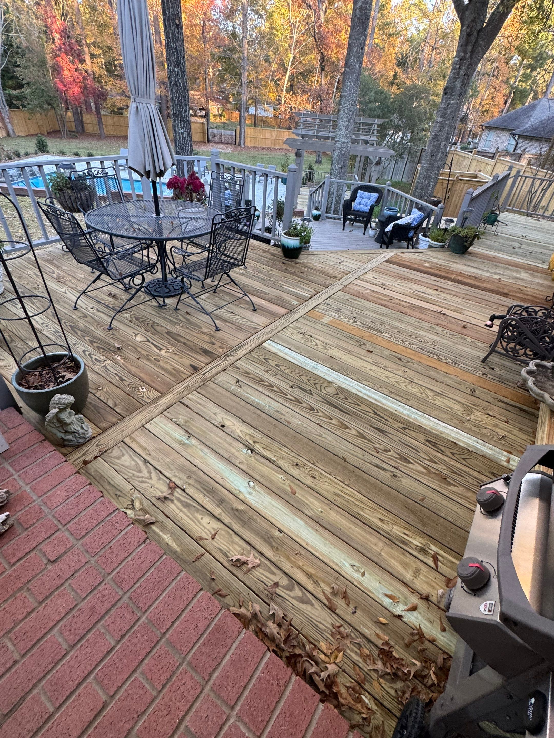Treated Pine Deck Installation and Repair   by Roberson Construction LLC