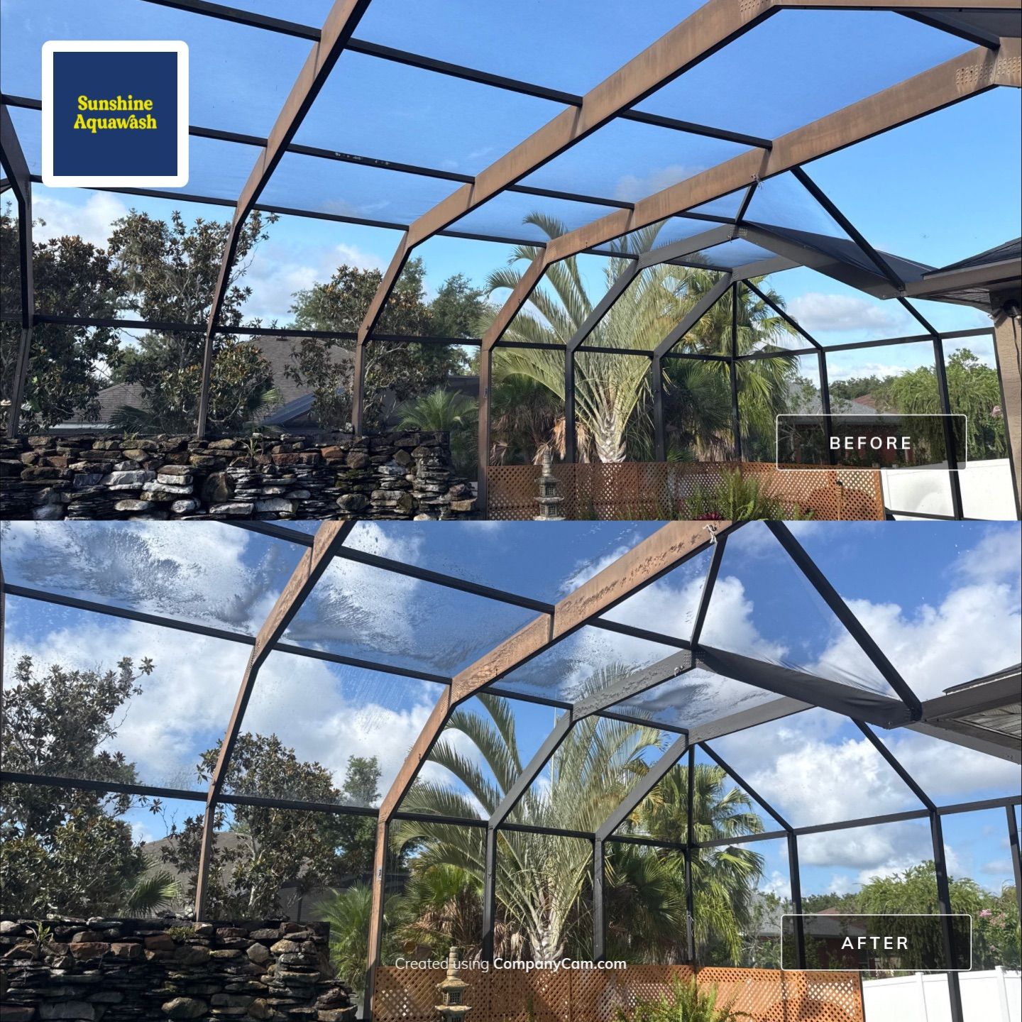 Pool Cage Screen Enclosure Cleaning – Oakley Community, Ellenton, FL 34222 by Sunshine AquaWash