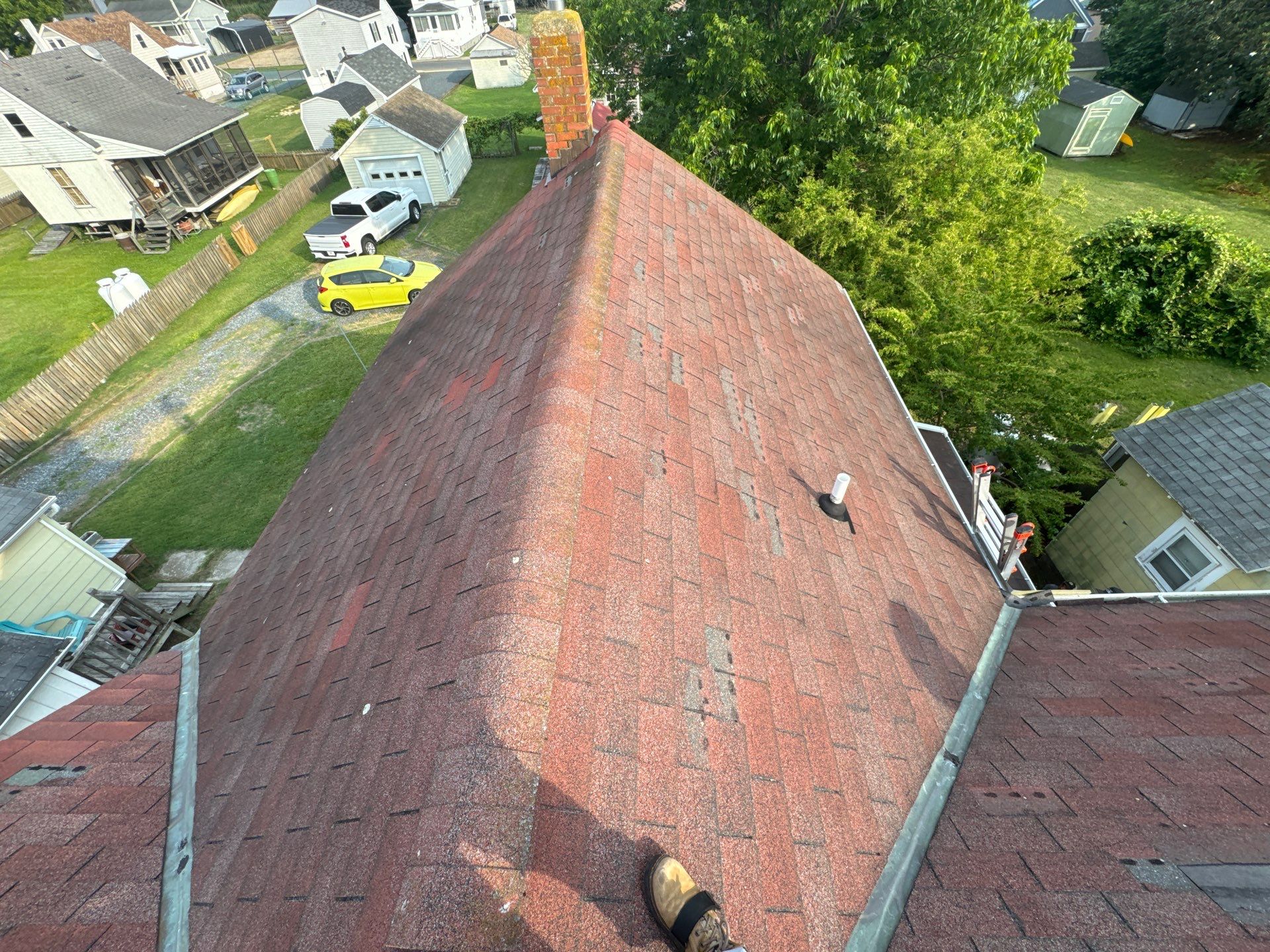 Three Owens Corning Asphalt Shingle Roof Replacements in Chincoteague VA by Ridge Armor Renovations