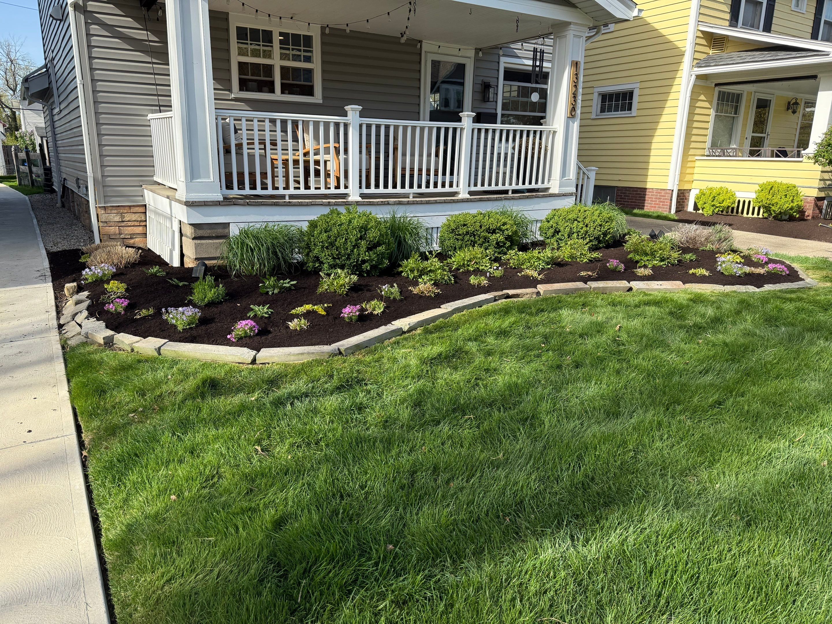 Colorful Cottage Install by Elm Rose Gardens