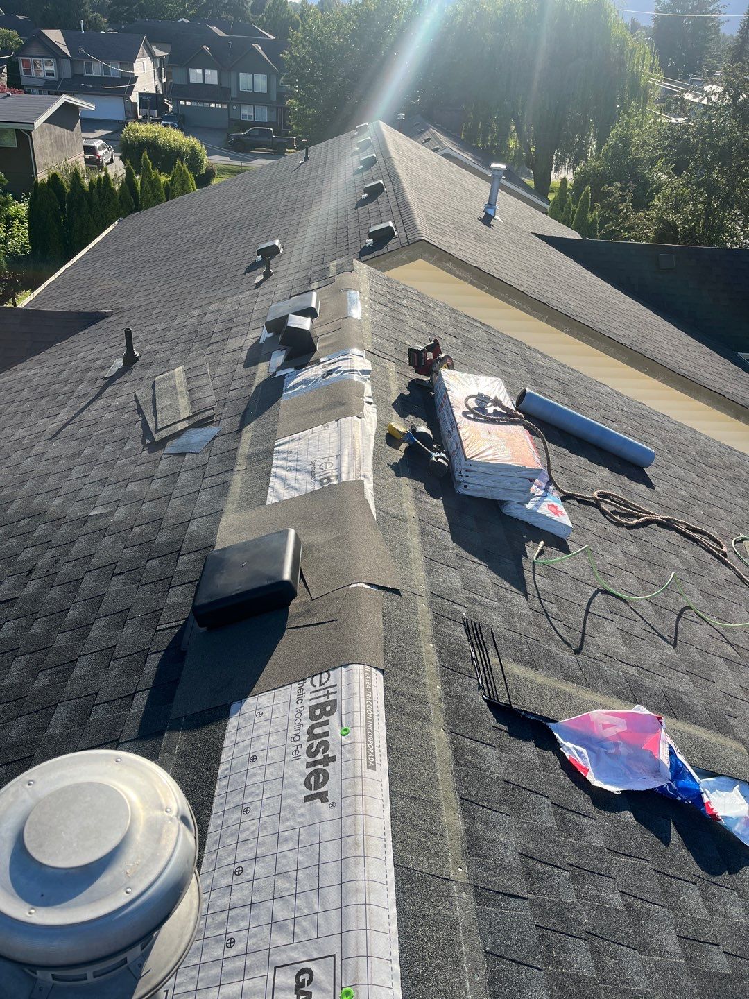Residential Re-Roof using GAF Timberline HDZ by Top Notch Roofing Inc