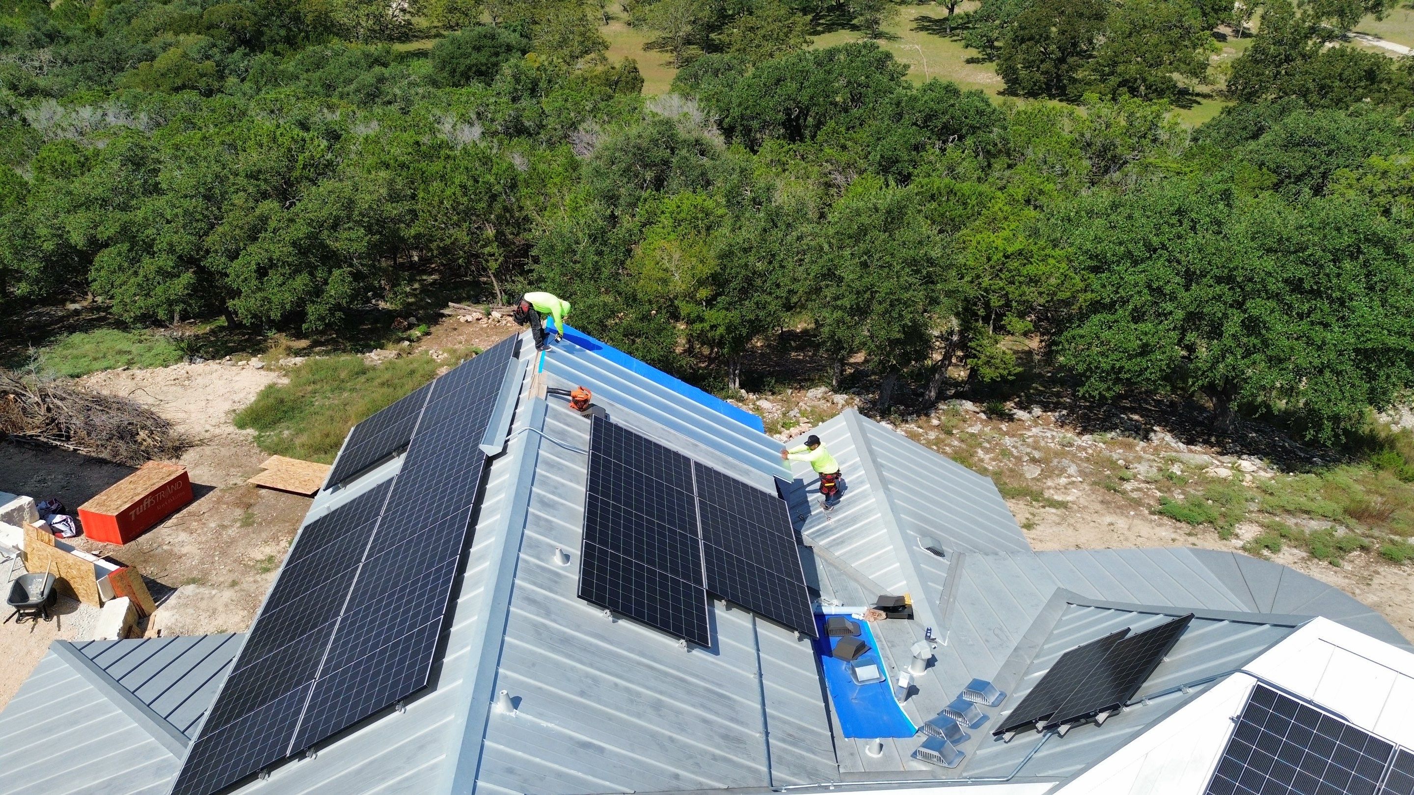 Metal Repairs & Gutter Install by First Out Roofing 